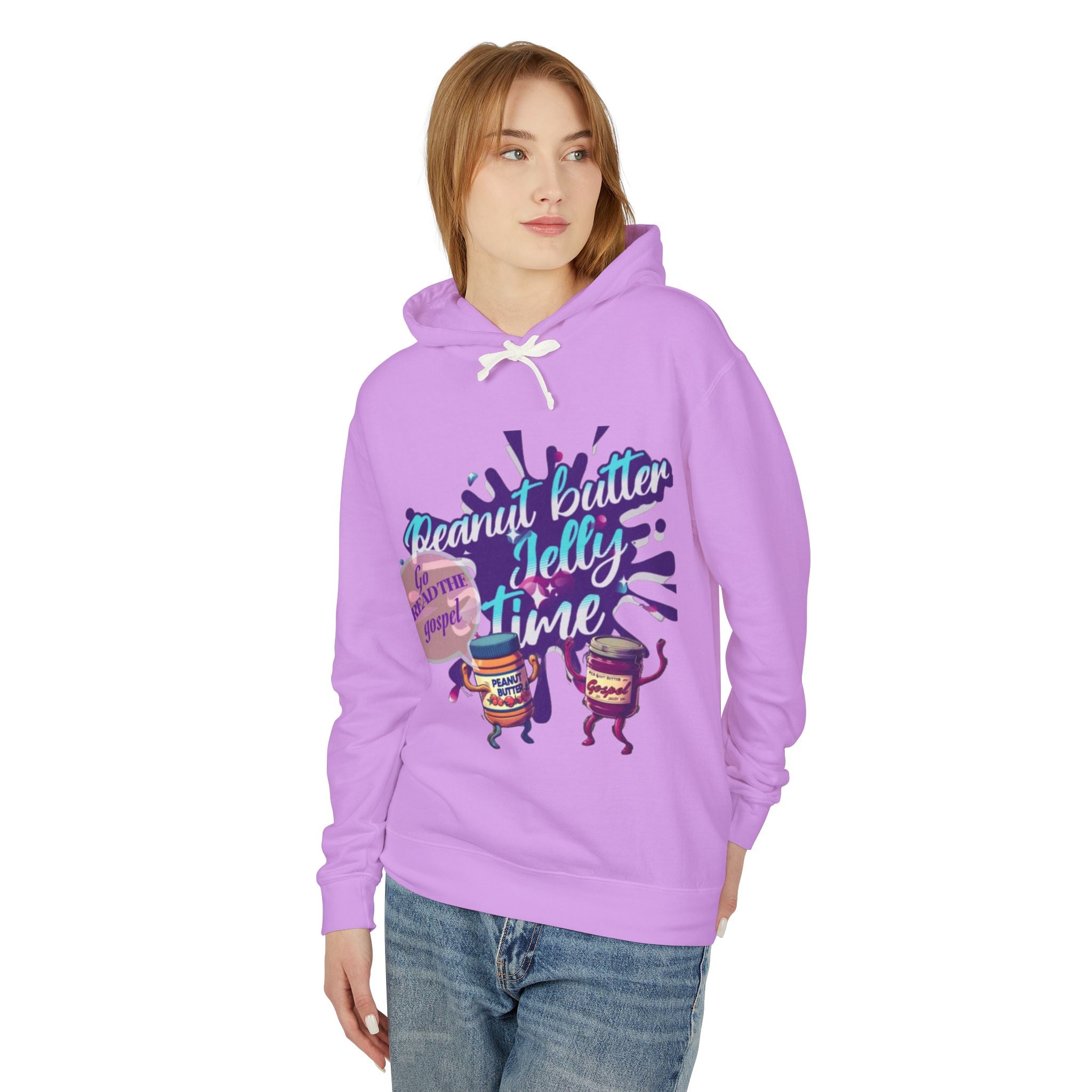 “Peanut butter jelly “ Lightweight Hooded Sweatshirt
