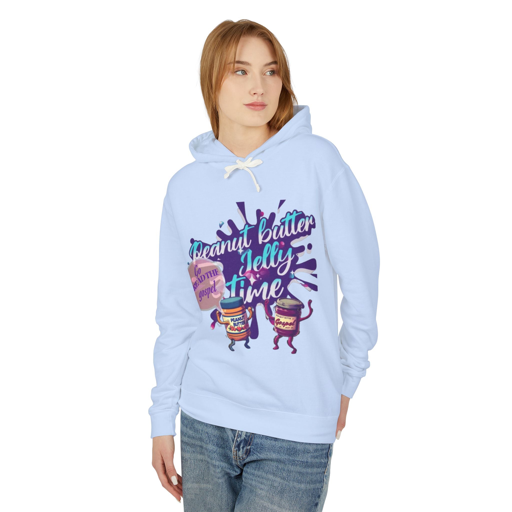 “Peanut butter jelly “ Lightweight Hooded Sweatshirt