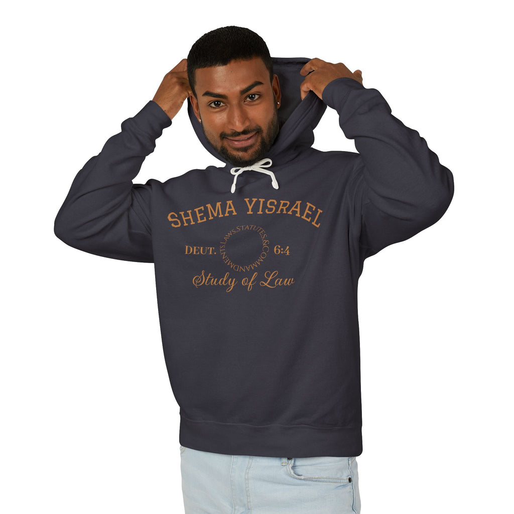 “SHEMA YISRAEL university” Unisex Lightweight Hooded Sweatshirt