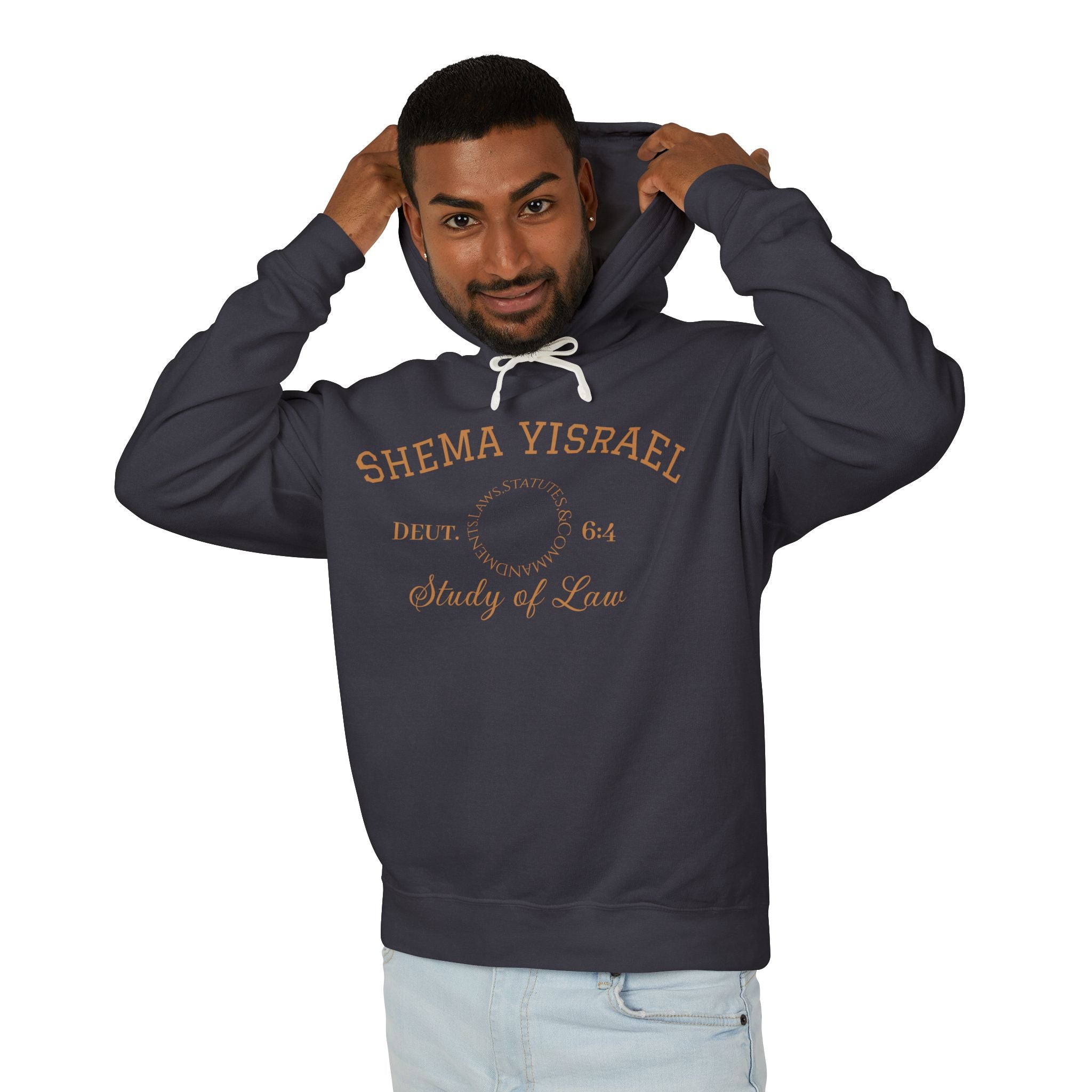 “SHEMA YISRAEL university” Unisex Lightweight Hooded Sweatshirt
