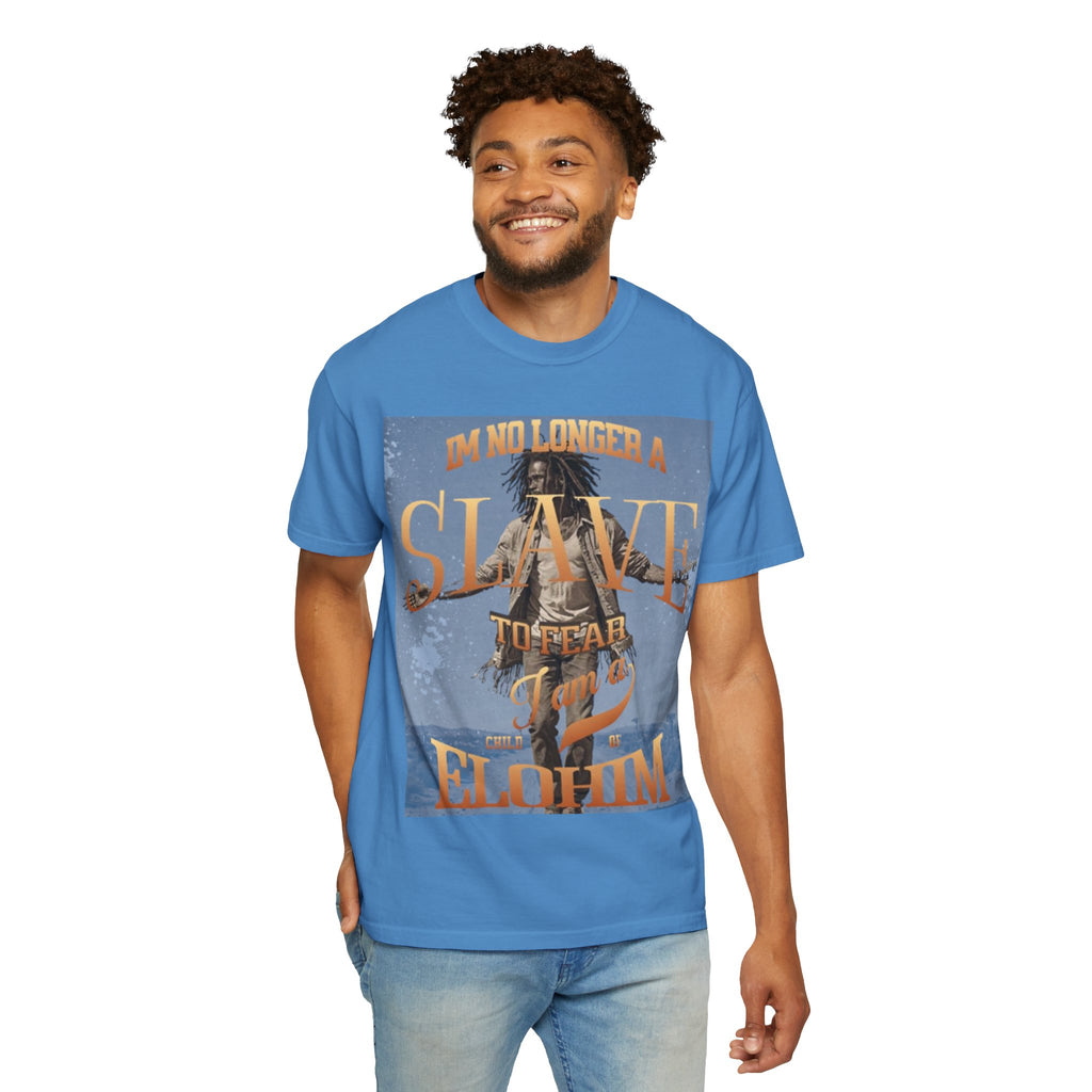 “No longer a slave” Unisex Garment-Dyed T-shirt