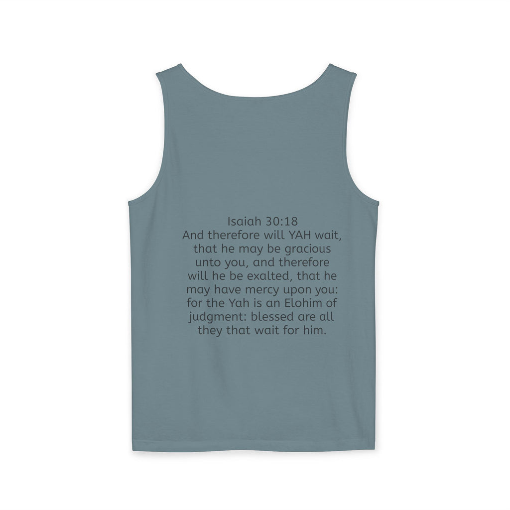 “YAH’s plans” Unisex Garment-Dyed Tank Top