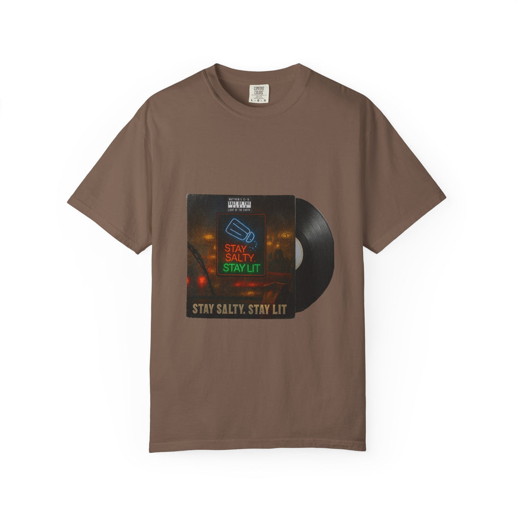 Women’s “Salty and lit” Unisex Garment-Dyed T-shirt