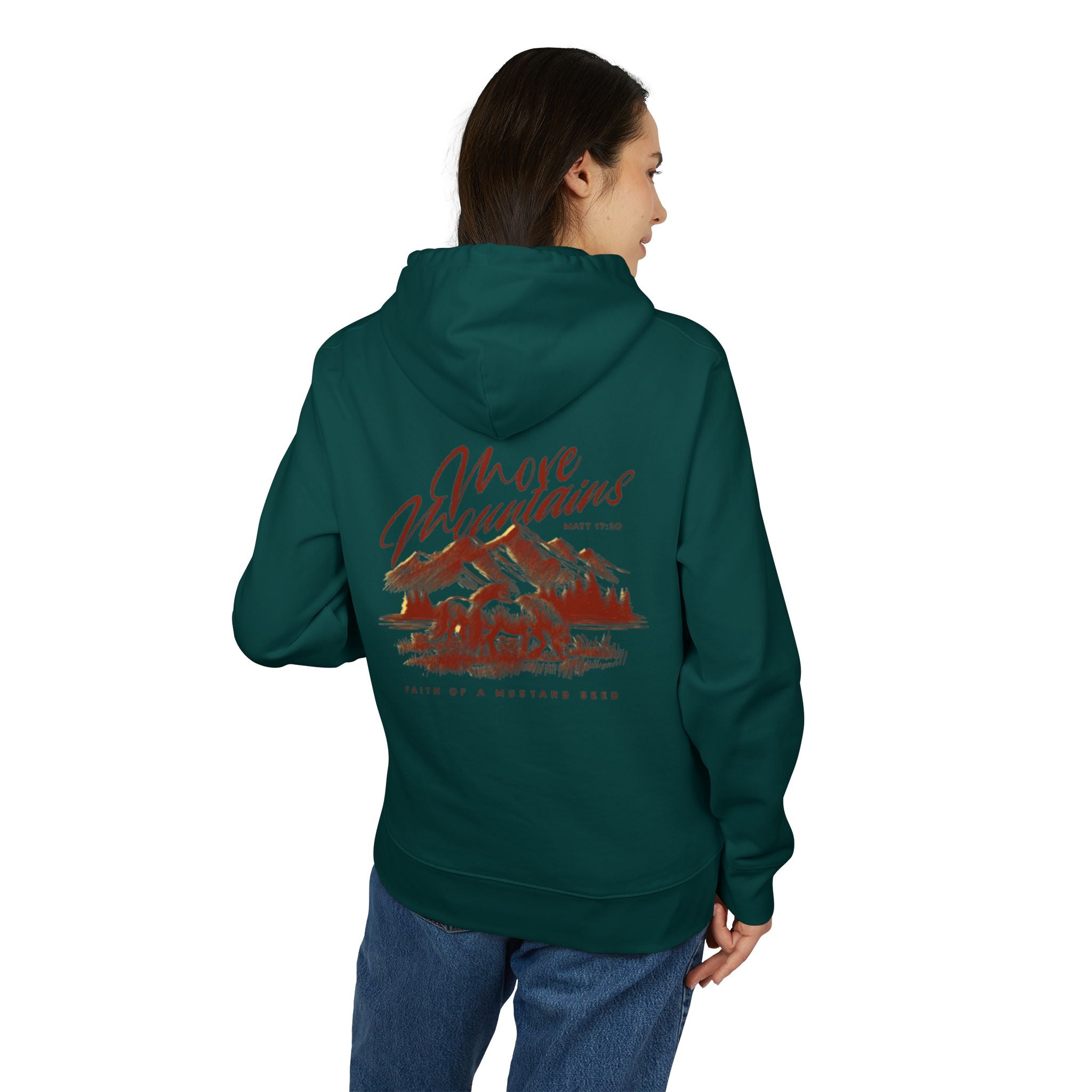 Women’s “Move mountains” Heavy Hoodie