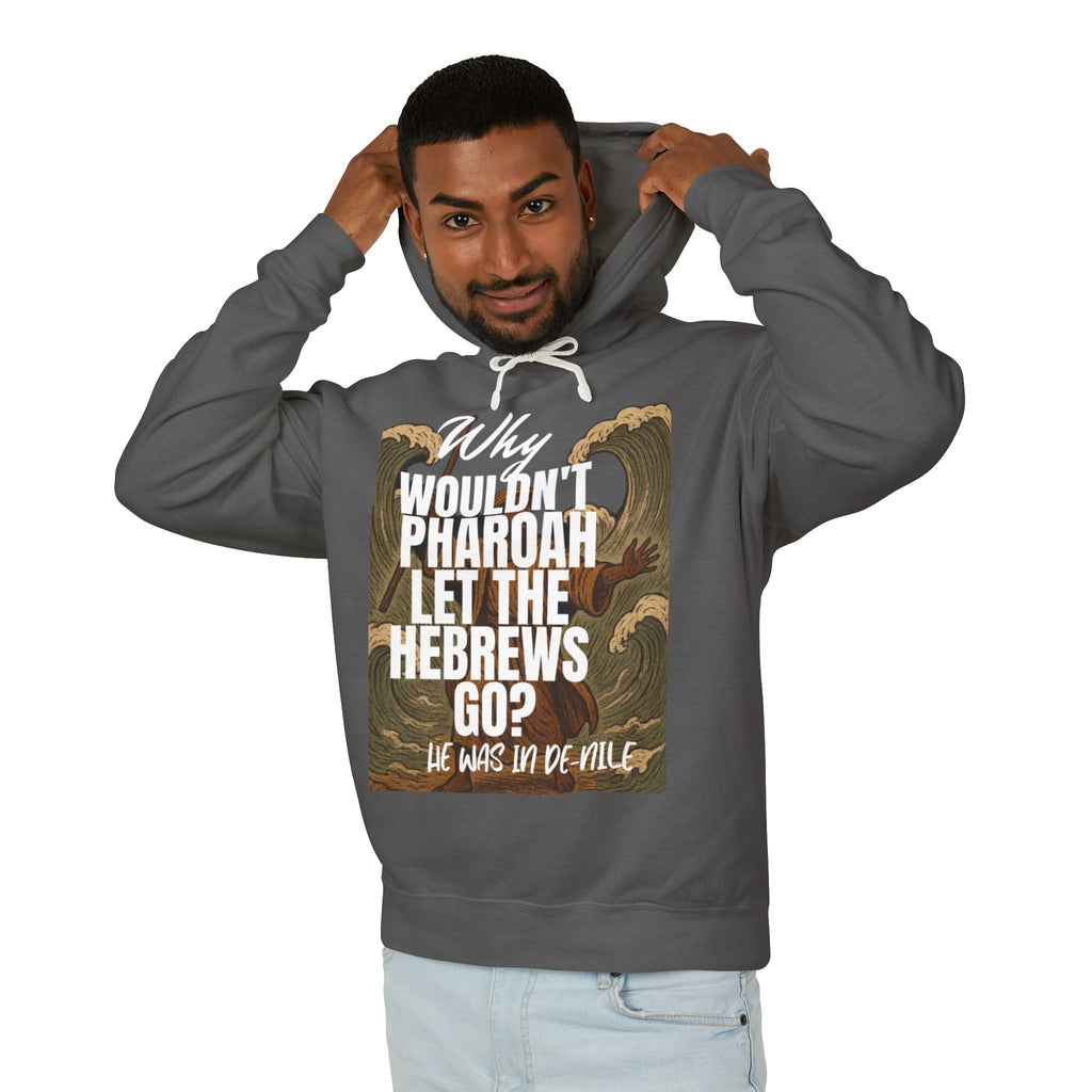 “Pharaoh DAD JOKE” Unisex Lightweight Hooded Sweatshirt