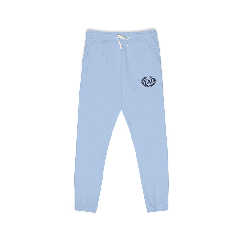 “YAH” Garment-Dyed Fleece Sweatpants