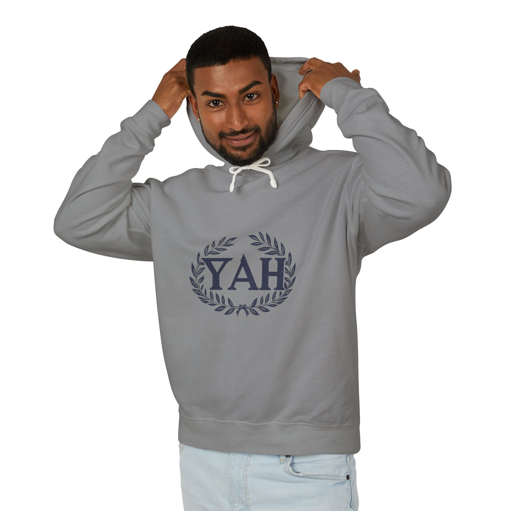 “YAH” Unisex Lightweight Hooded Sweatshirt