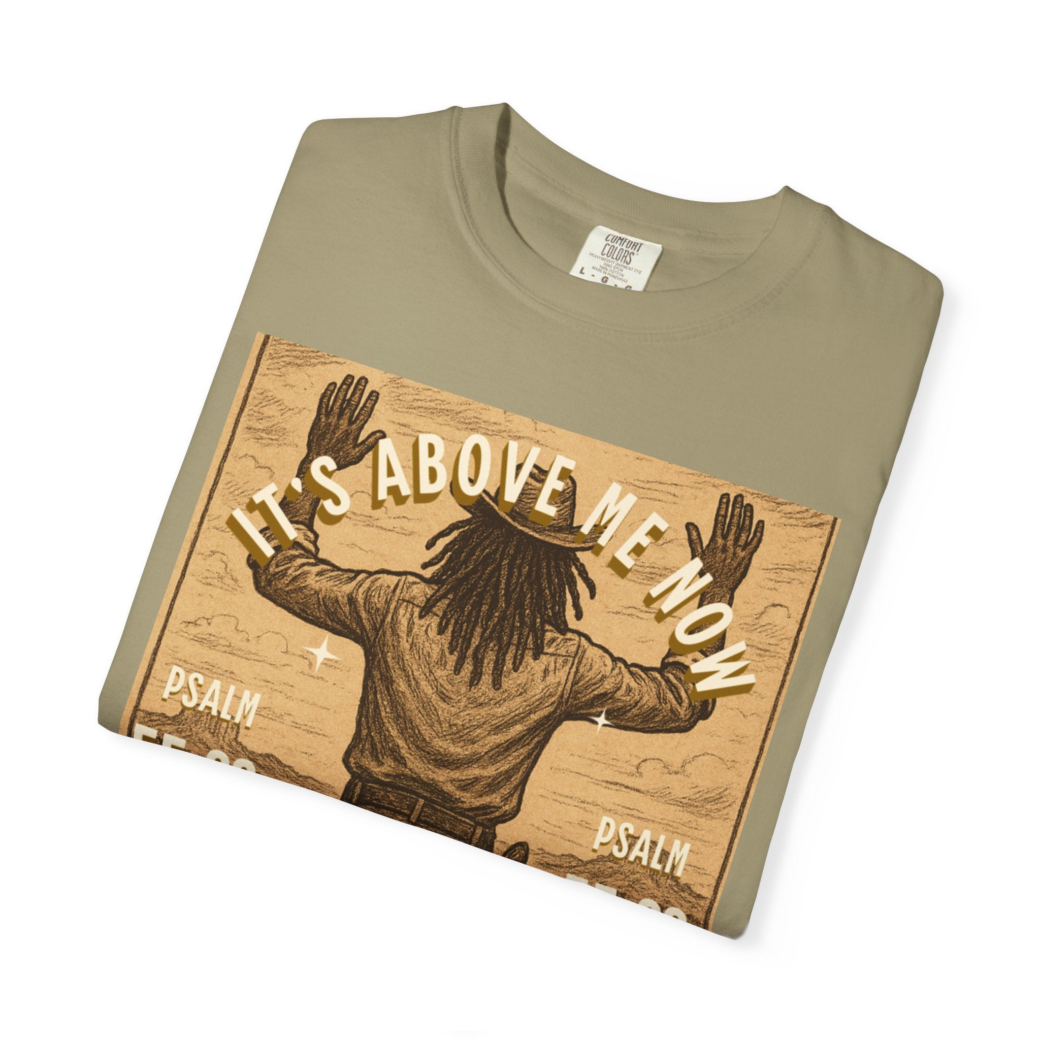 “Cast thy burdens” Unisex Garment-Dyed T-shirt