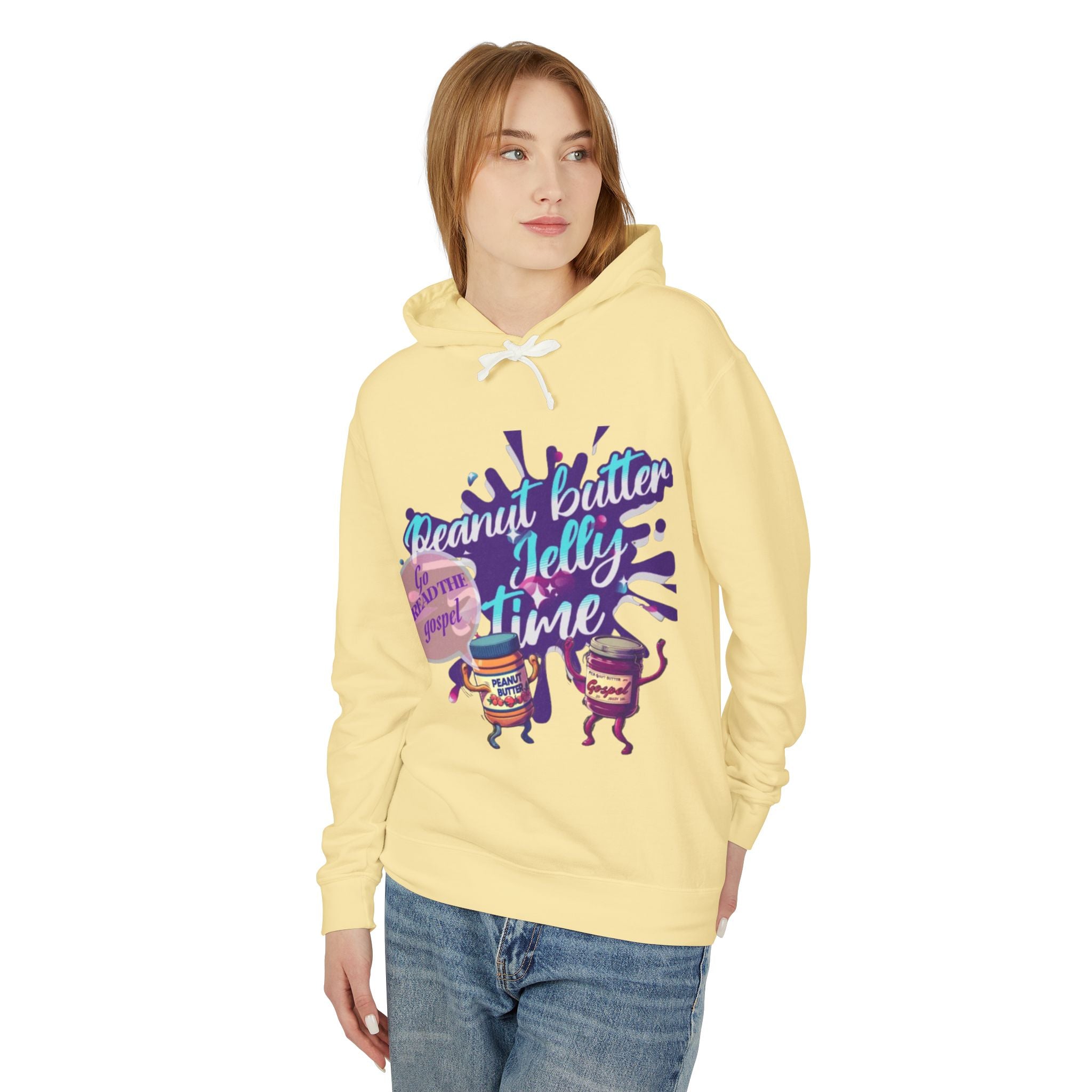 “Peanut butter jelly “ Lightweight Hooded Sweatshirt