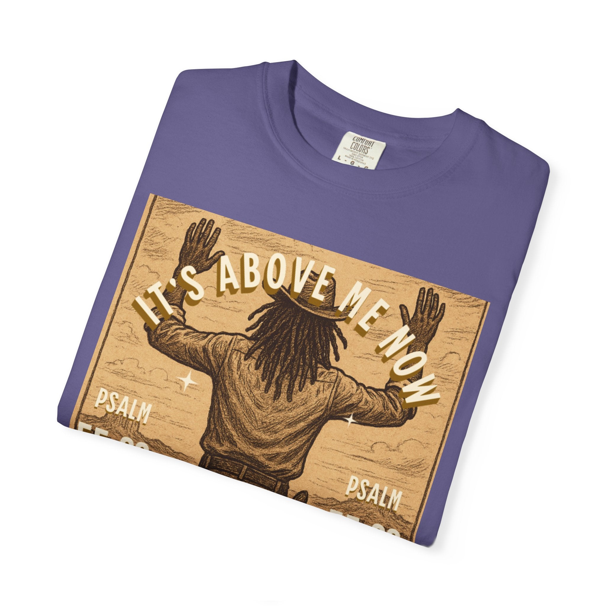 “Cast thy burdens” Unisex Garment-Dyed T-shirt