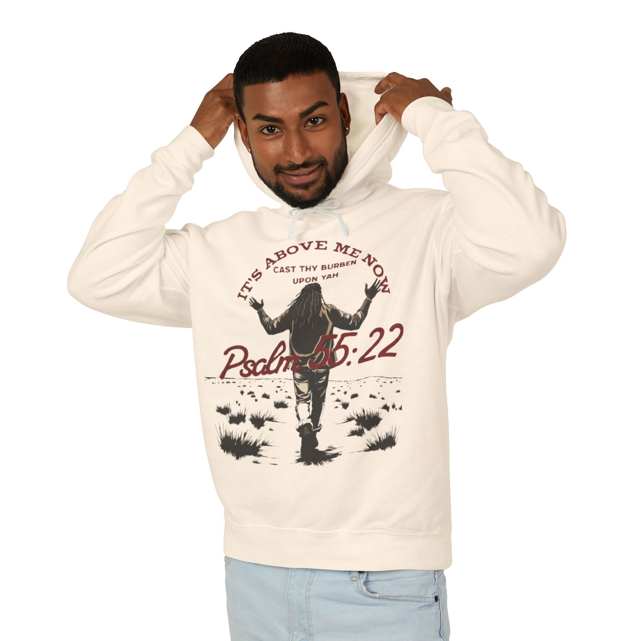 “It’s above me now” Unisex Lightweight Hooded Sweatshirt