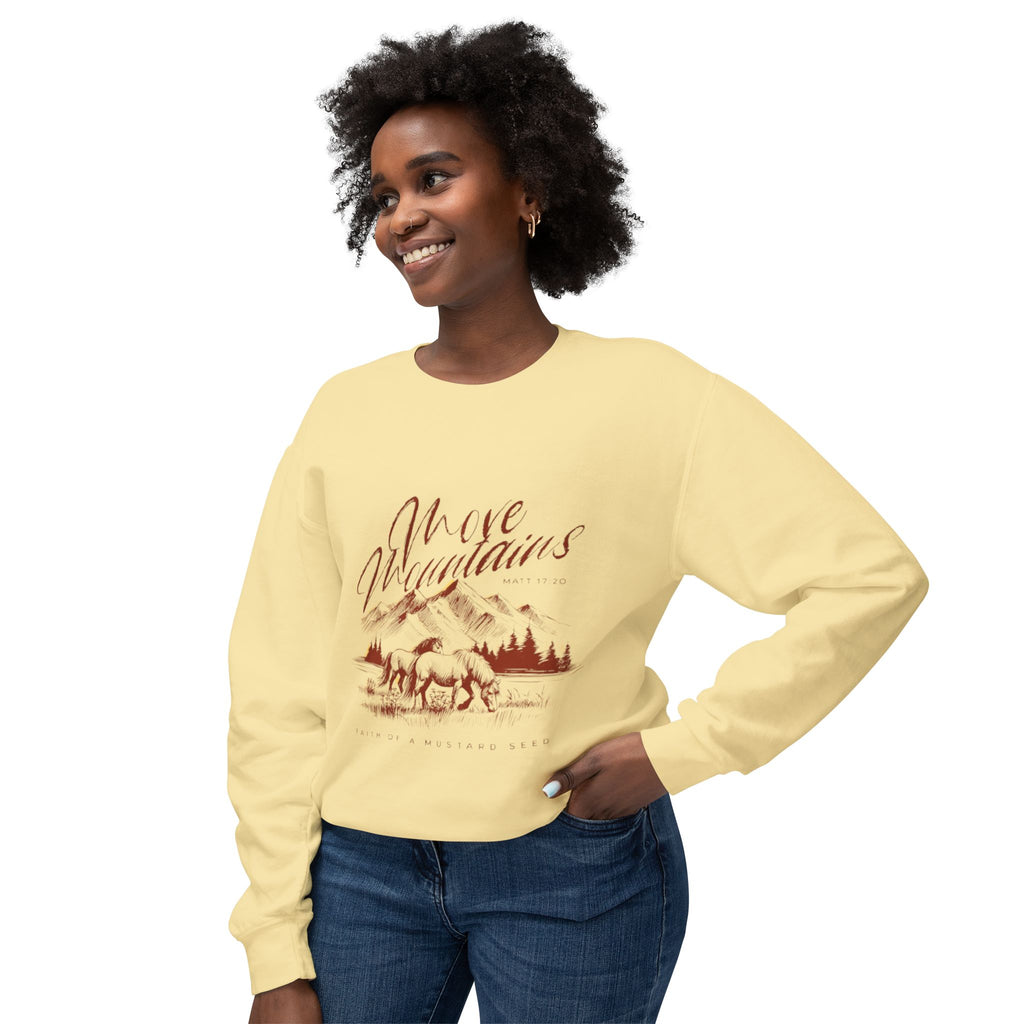 Move mountains Lightweight  Sweatshirt