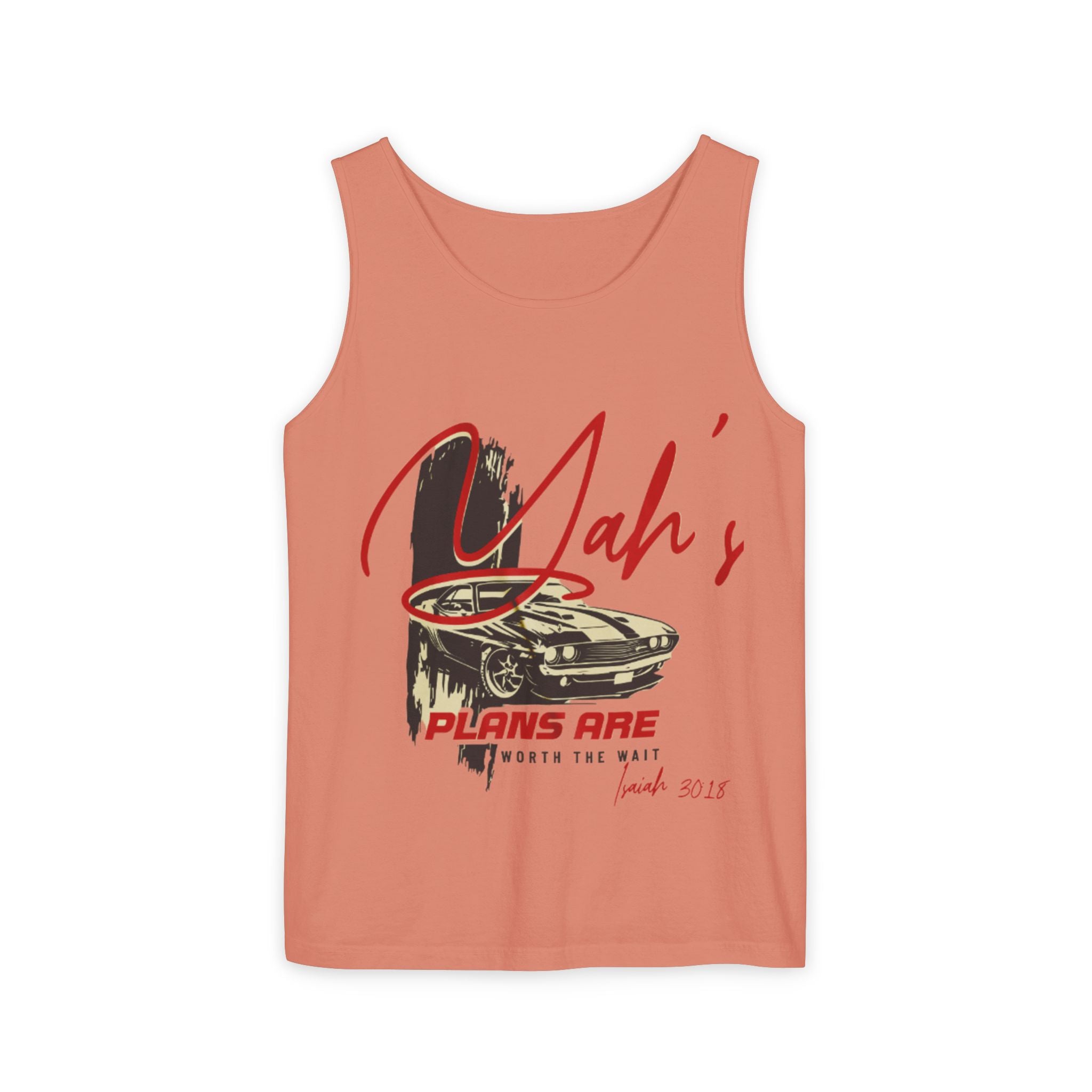 “YAH’s plans” Unisex Garment-Dyed Tank Top