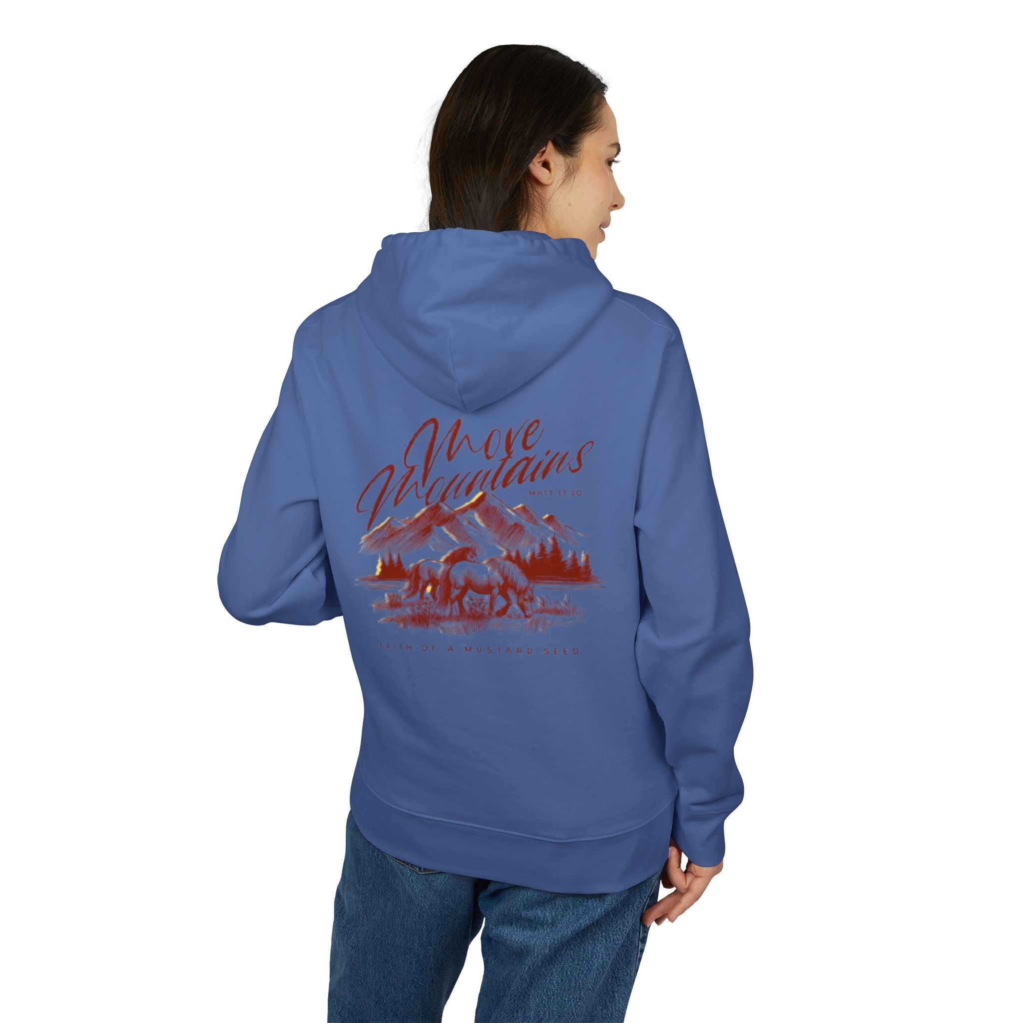 Women’s “Move mountains” Heavy Hoodie