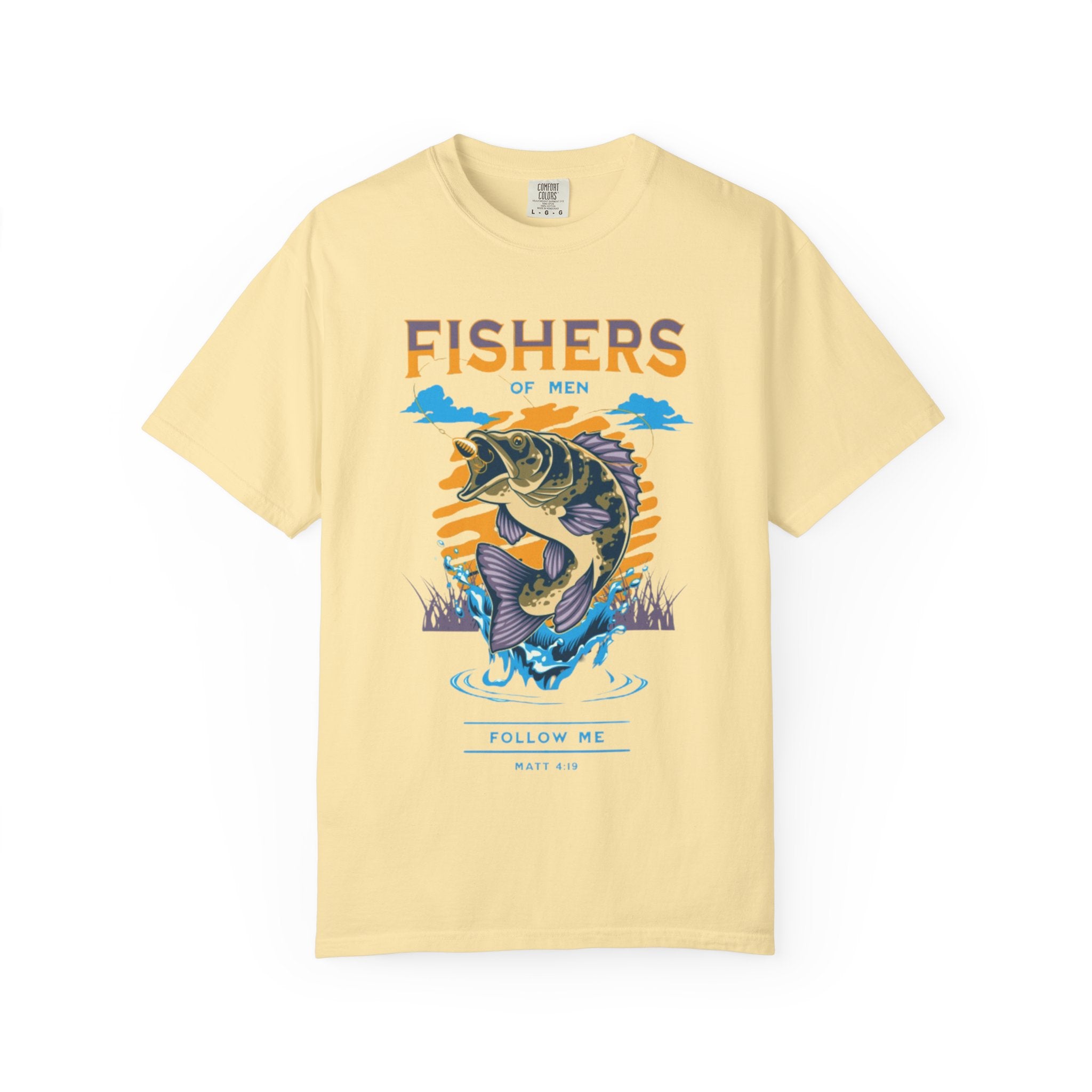 “FISHERS OF MEN” Garment-Dyed T-shirt