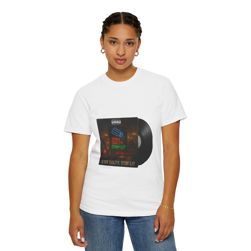 Women’s “Salty and lit” Unisex Garment-Dyed T-shirt