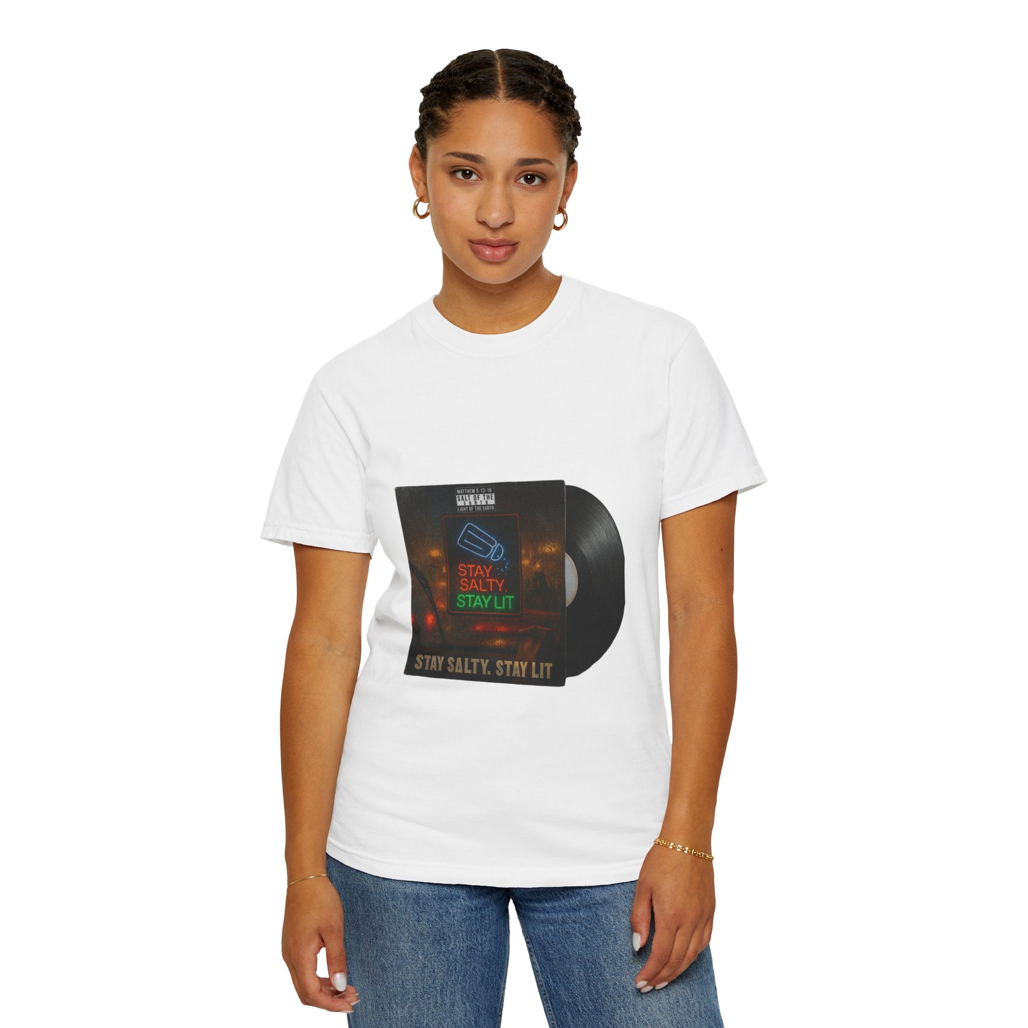 Women’s “Salty and lit” Unisex Garment-Dyed T-shirt