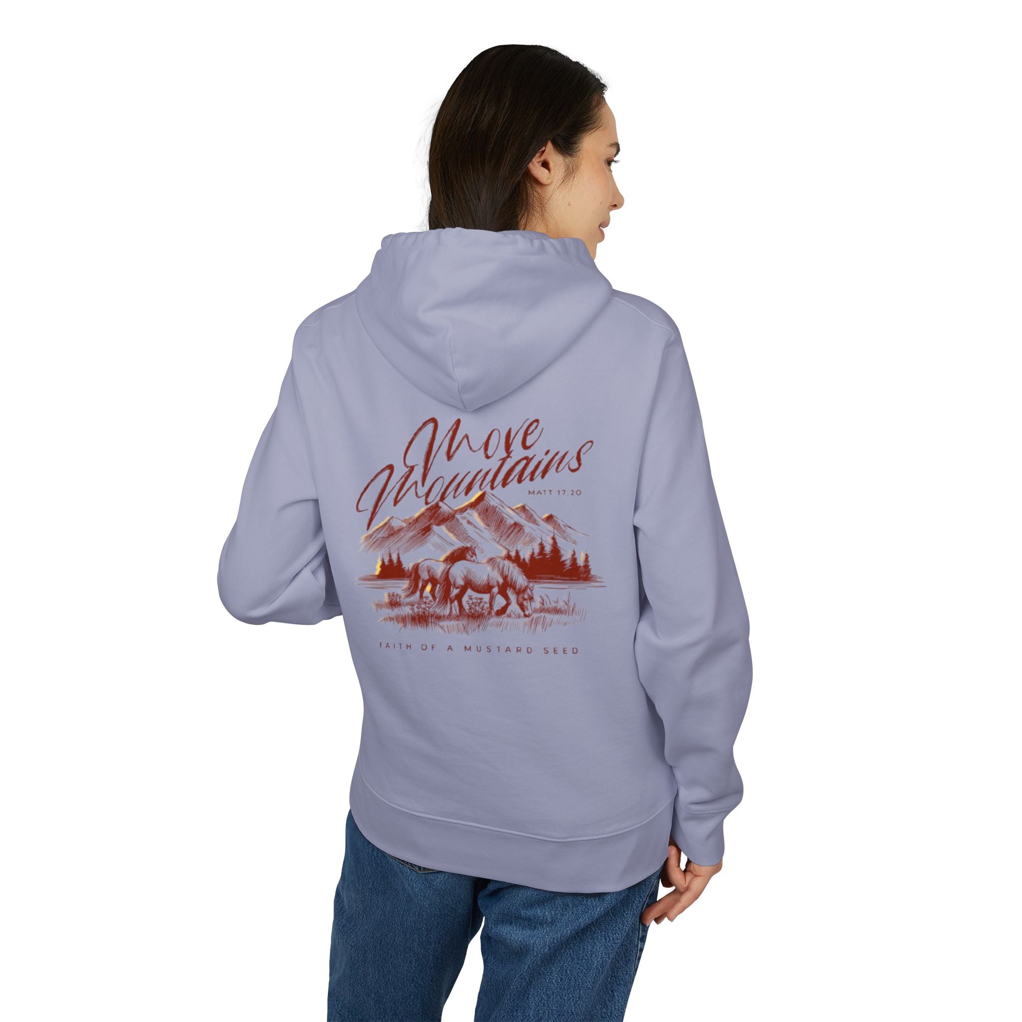 Women’s “Move mountains” Heavy Hoodie
