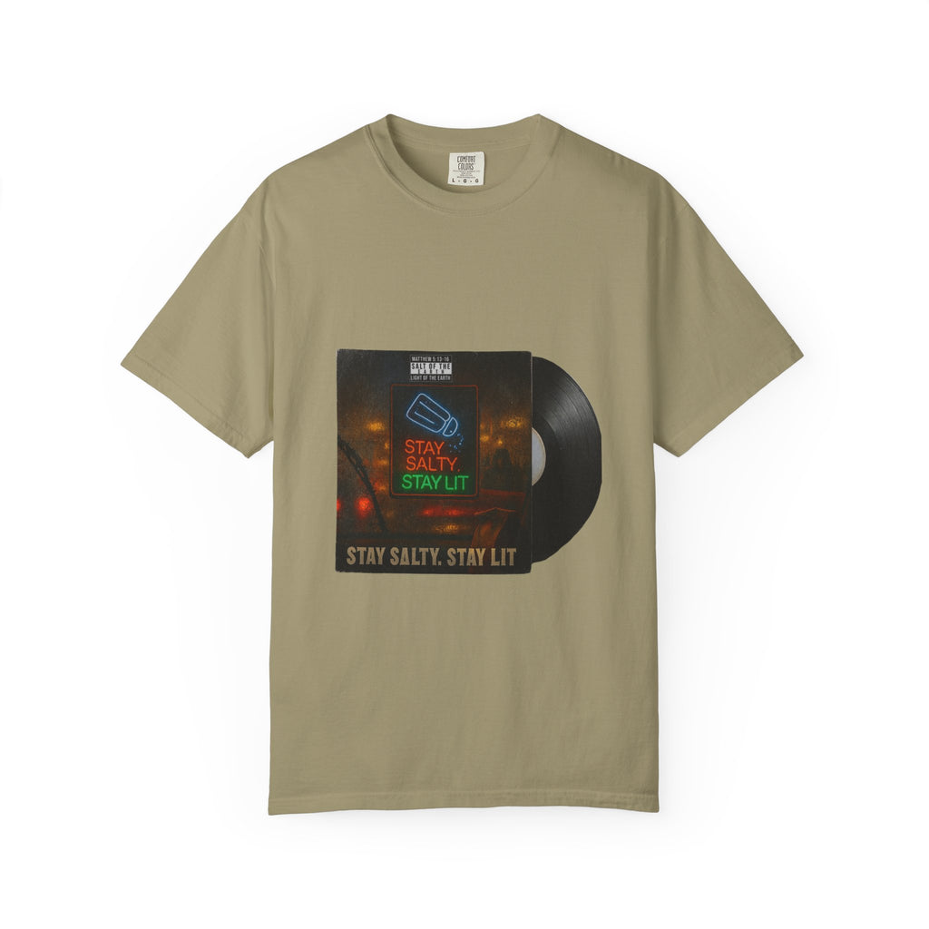 Women’s “Salty and lit” Unisex Garment-Dyed T-shirt