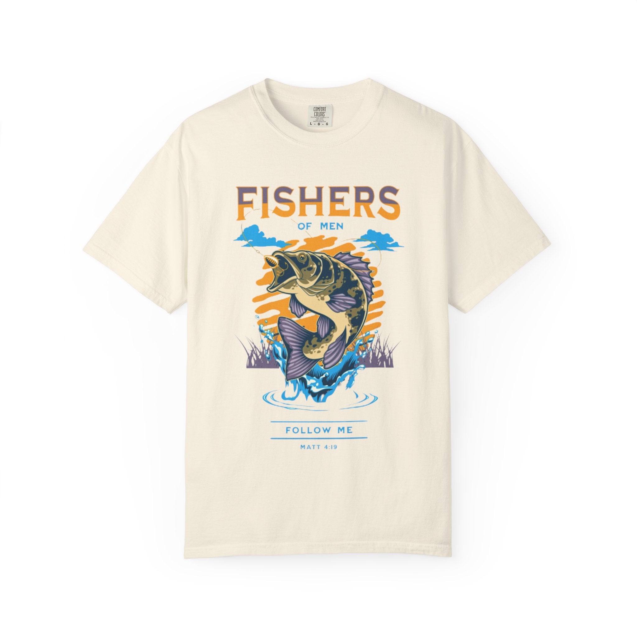 “FISHERS OF MEN” Garment-Dyed T-shirt