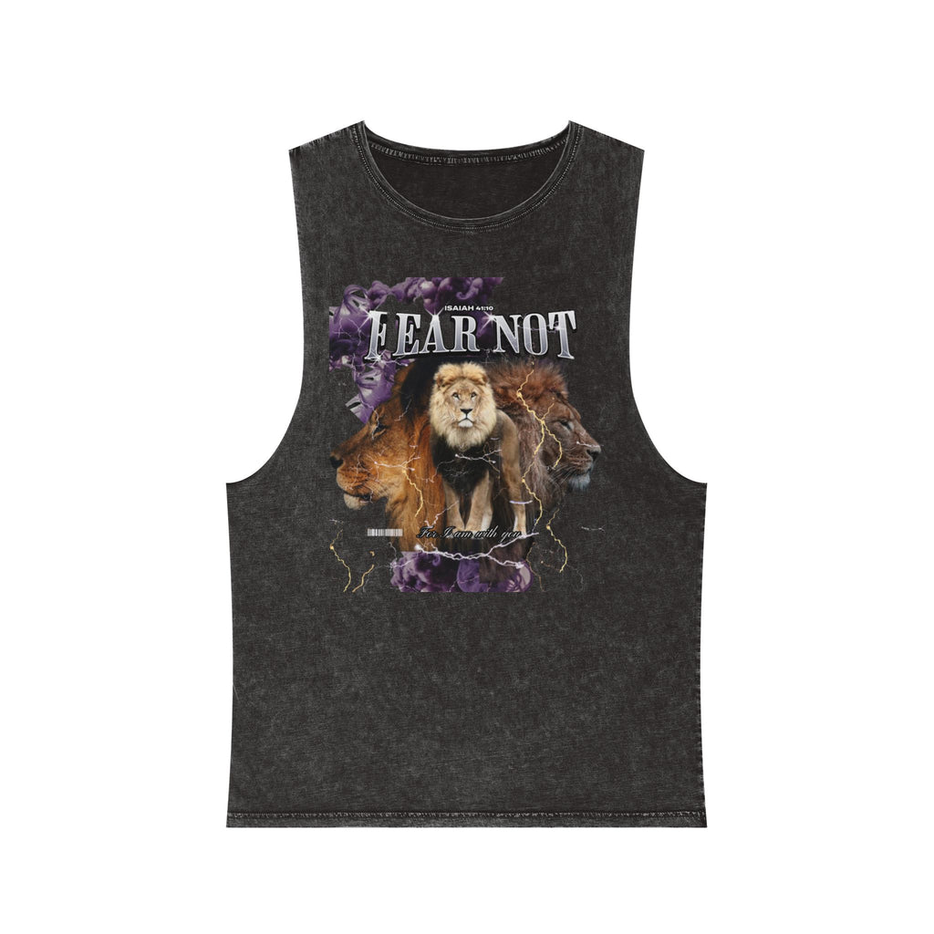 “FEAR NOT” Unisex Stonewash Tank Top