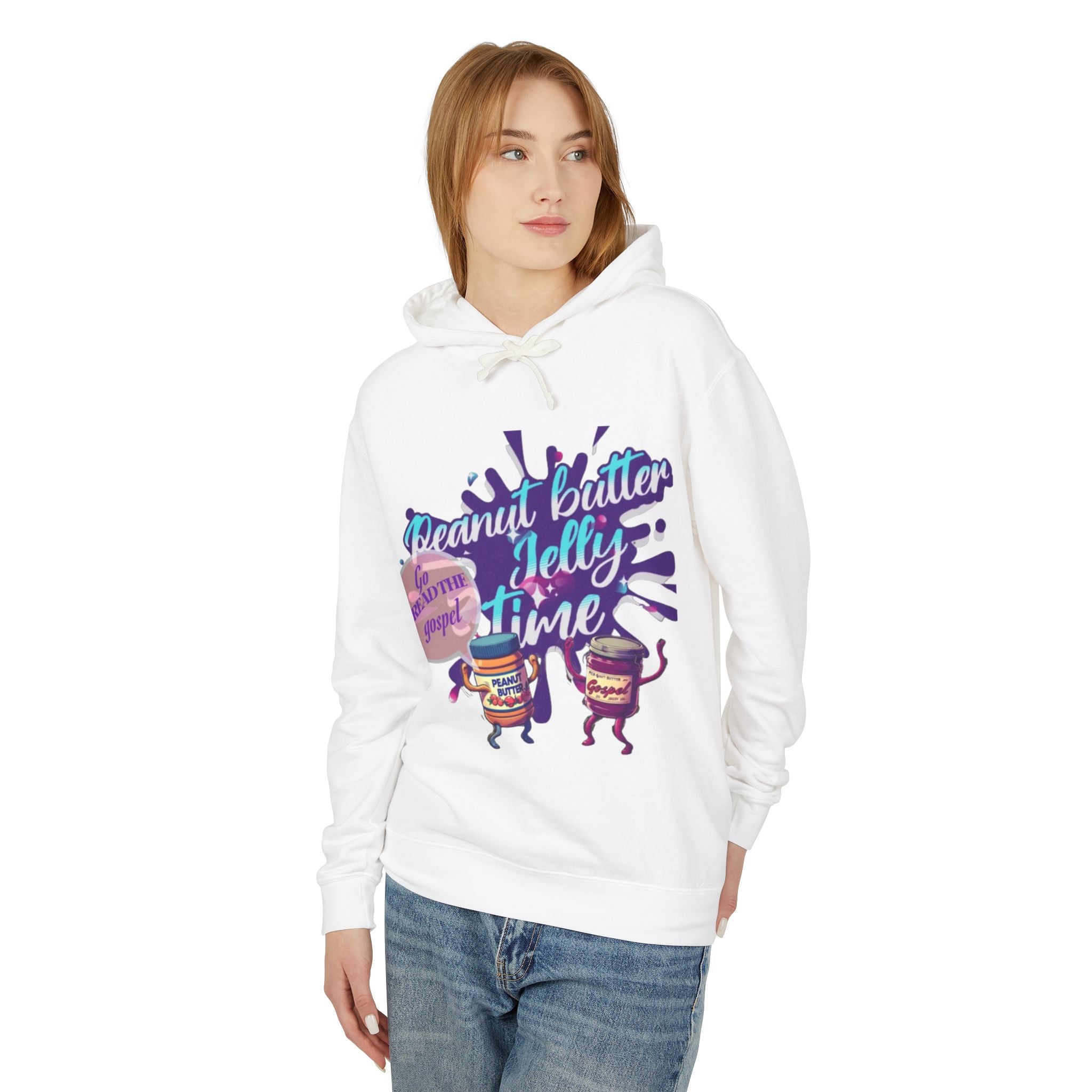 “Peanut butter jelly “ Lightweight Hooded Sweatshirt