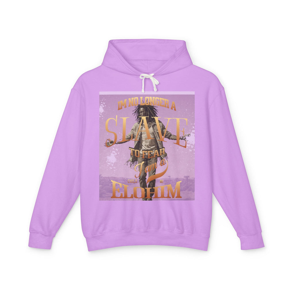 “No longer a slave” Unisex Lightweight Hooded Sweatshirt