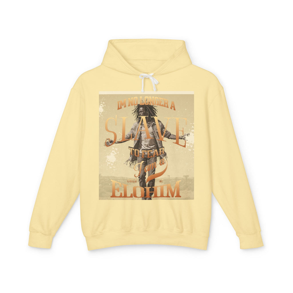“No longer a slave” Unisex Lightweight Hooded Sweatshirt