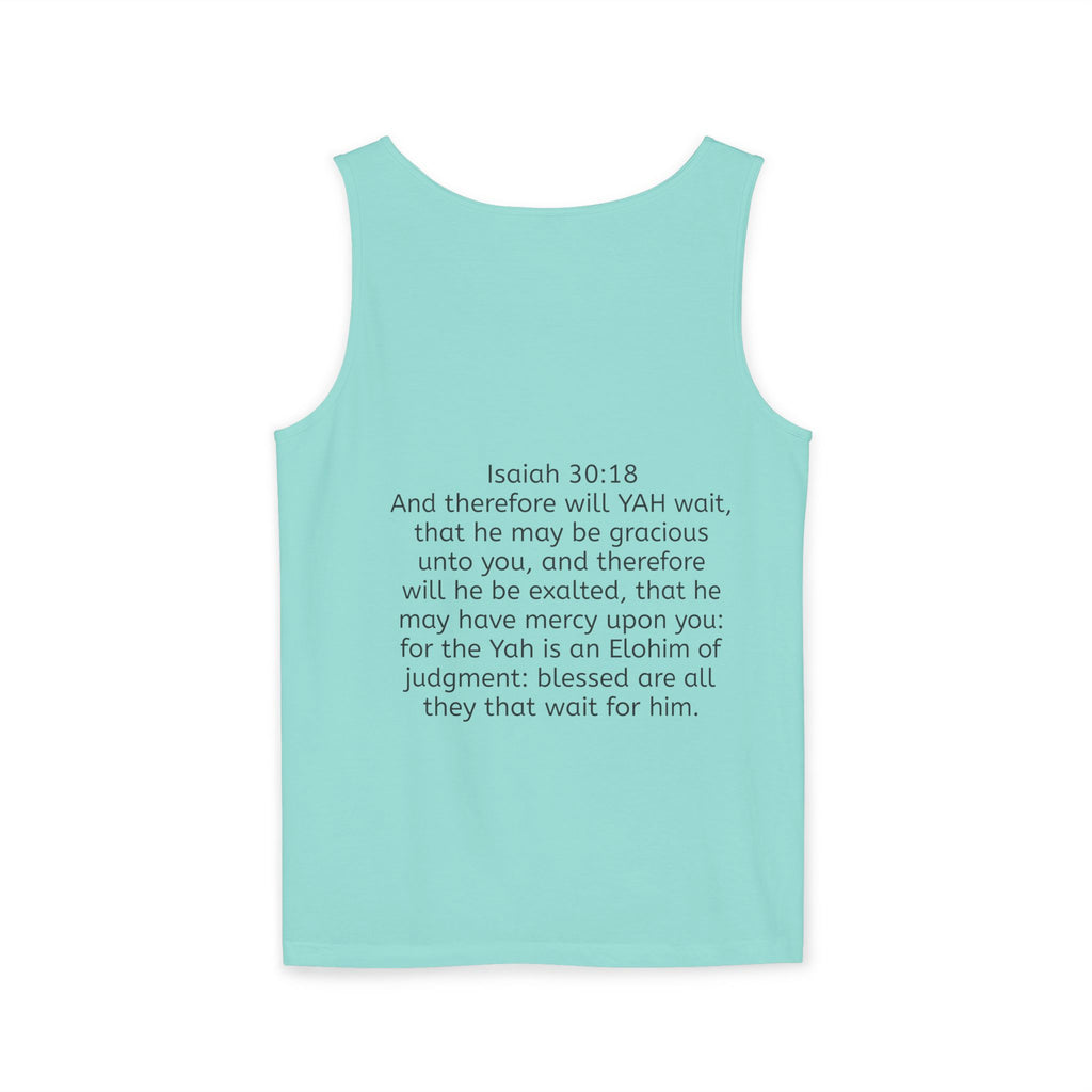 “YAH’s plans” Unisex Garment-Dyed Tank Top