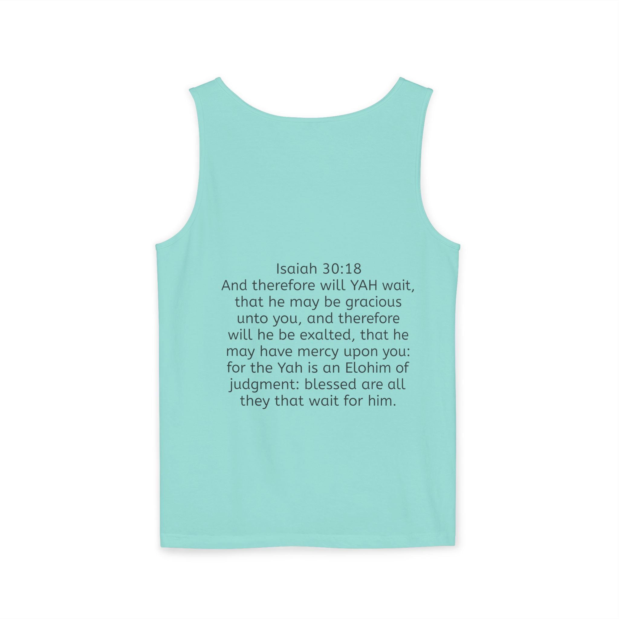 “YAH’s plans” Unisex Garment-Dyed Tank Top