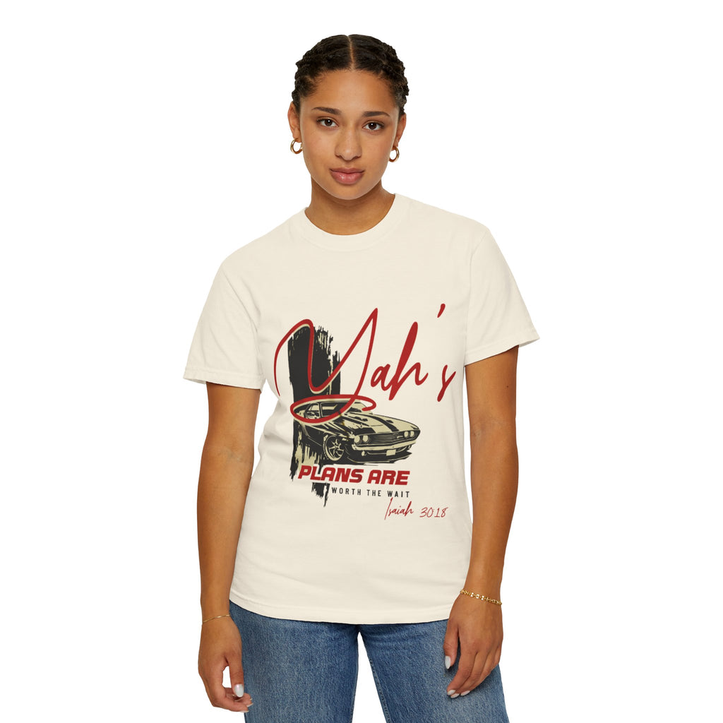 “YAH’s plans” Unisex Garment-Dyed T-shirt