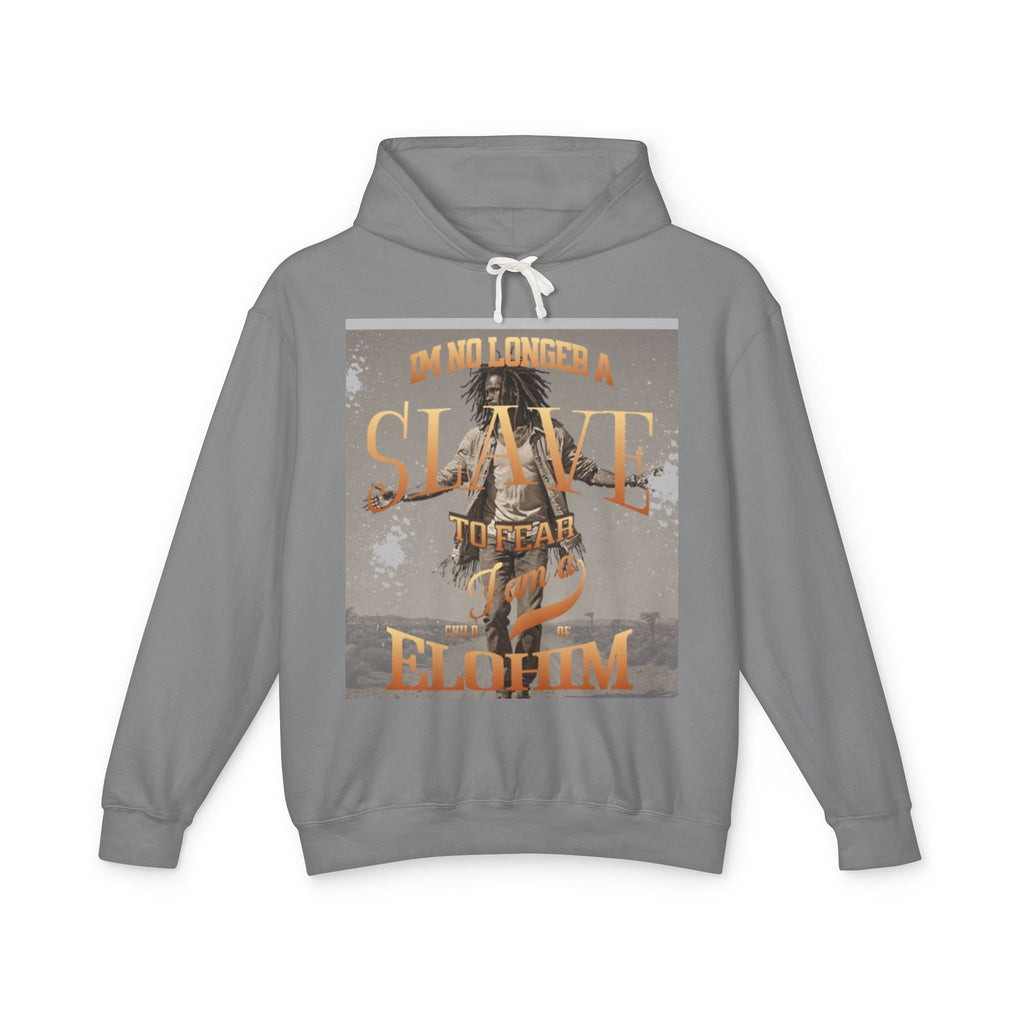 “No longer a slave” Unisex Lightweight Hooded Sweatshirt