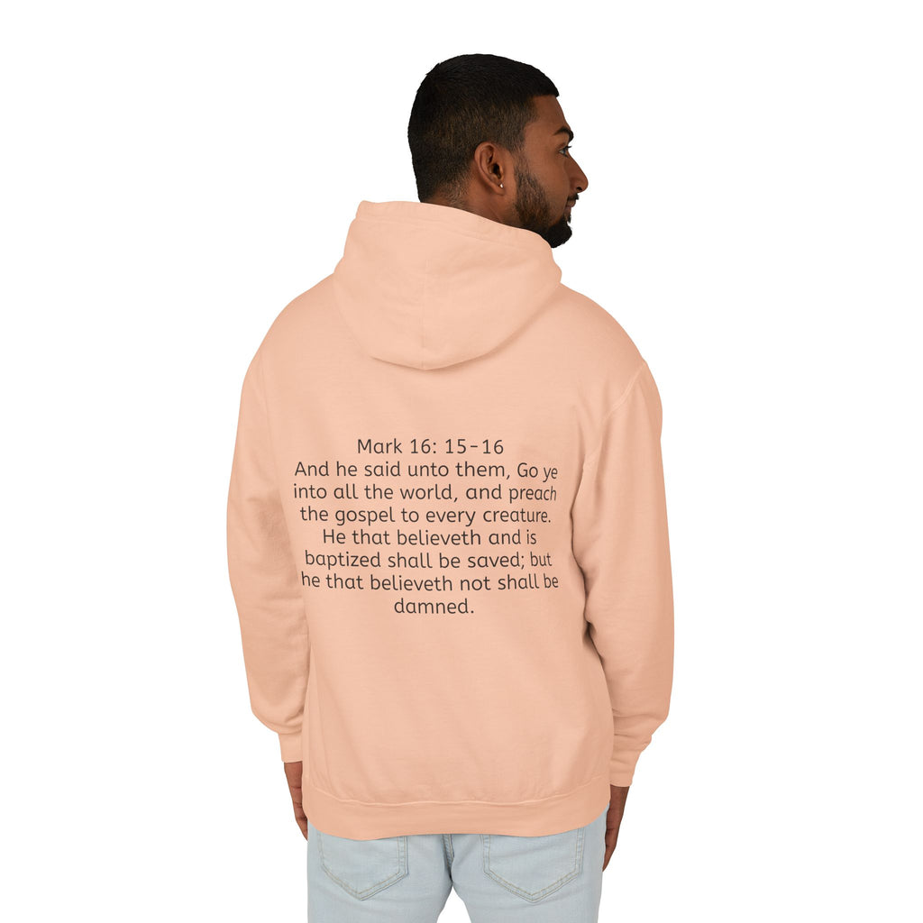 “SPREAD THE GOSPEL” Unisex Lightweight Hooded Sweatshirt
