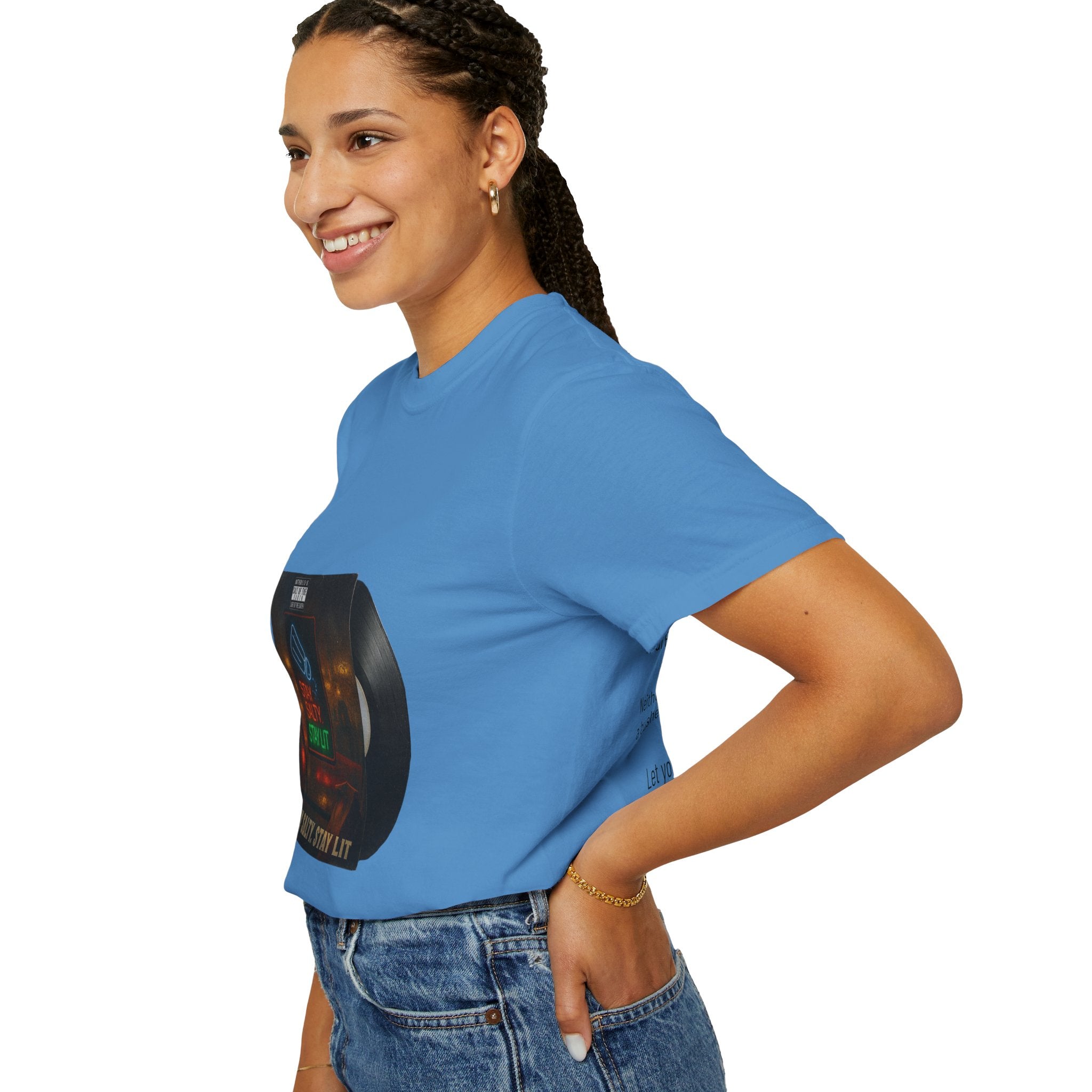 “Salty and lit” Unisex Garment-Dyed T-shirt