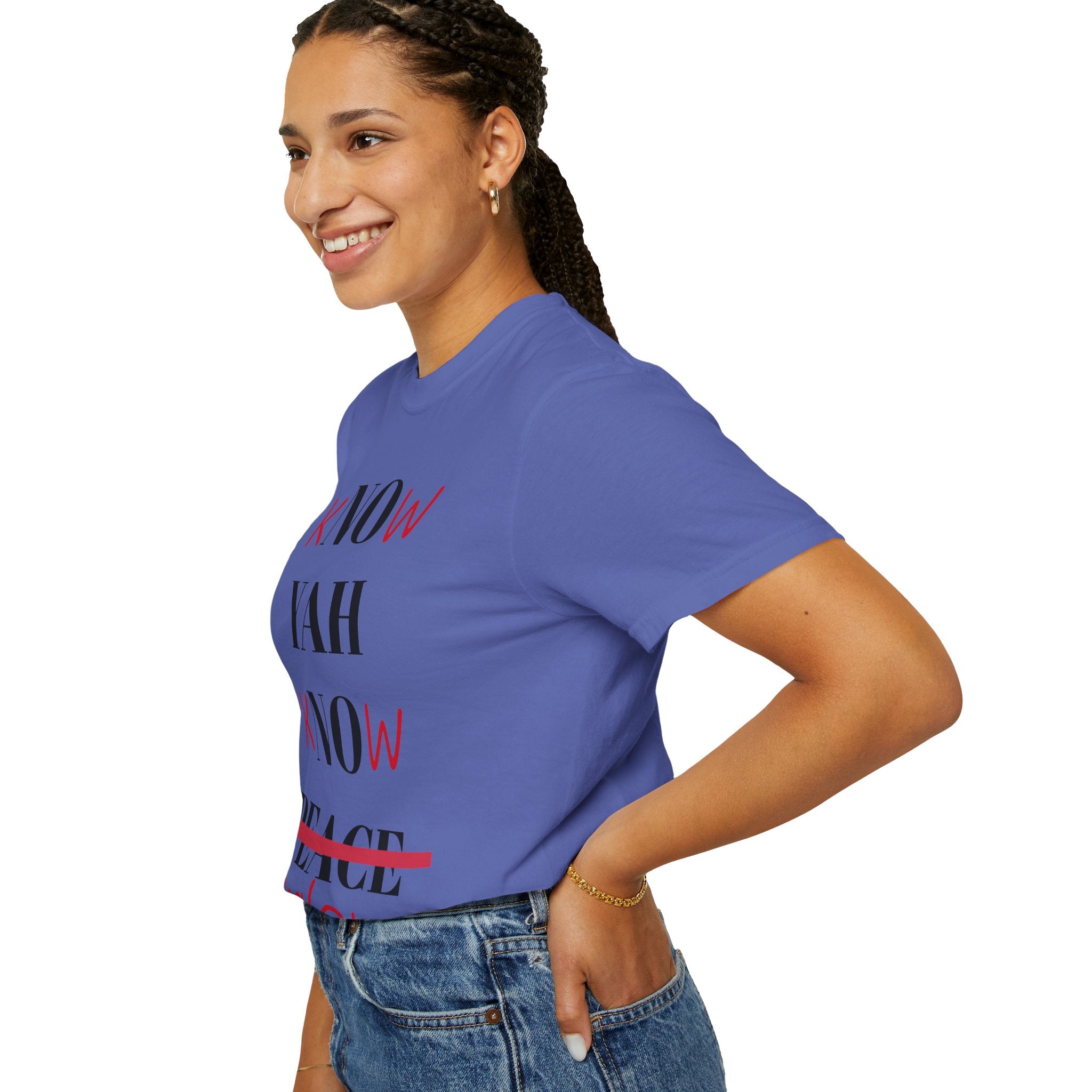 Women’s “Know Yah” Unisex Garment-Dyed T-shirt
