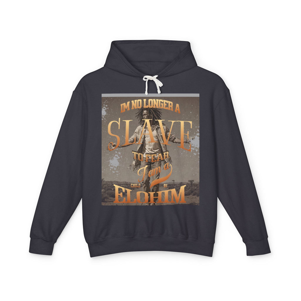 “No longer a slave” Unisex Lightweight Hooded Sweatshirt