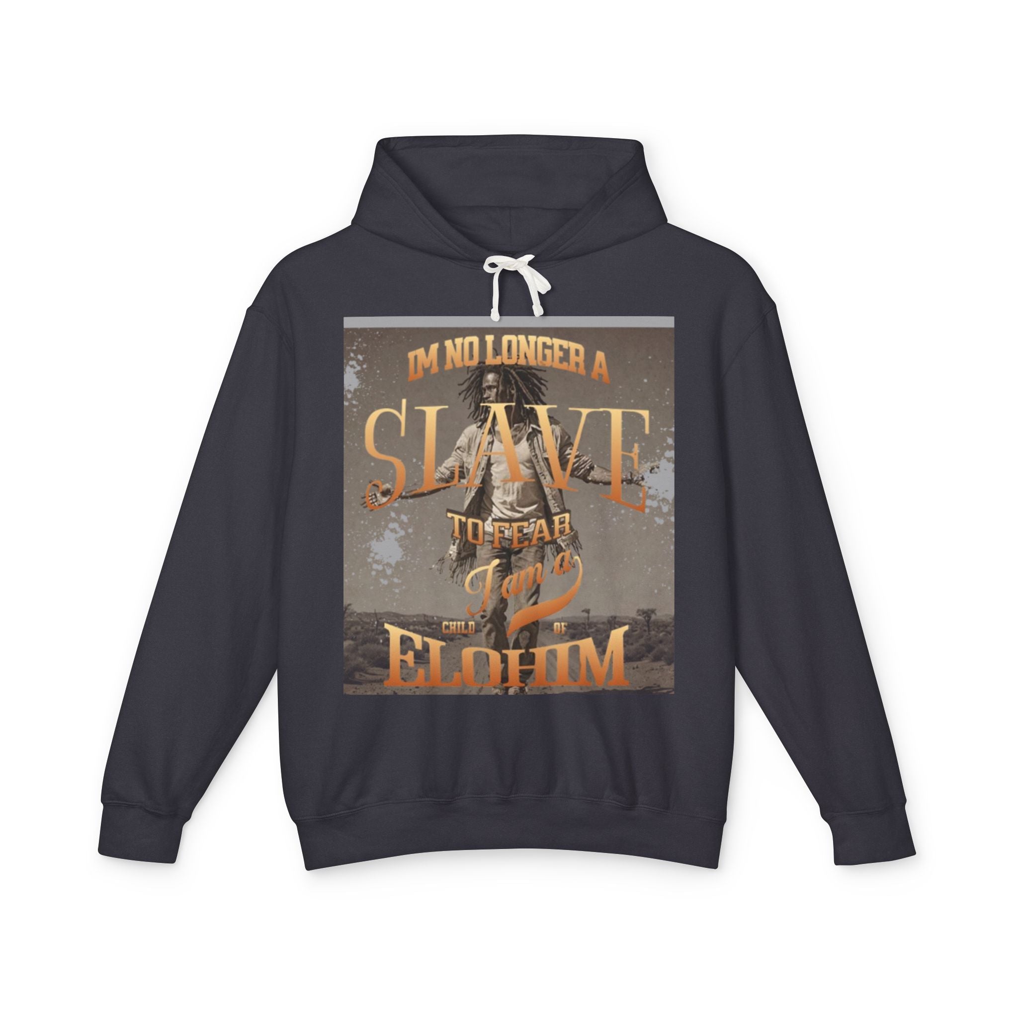 “No longer a slave” Unisex Lightweight Hooded Sweatshirt