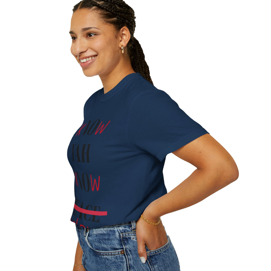 Women’s “Know Yah” Unisex Garment-Dyed T-shirt