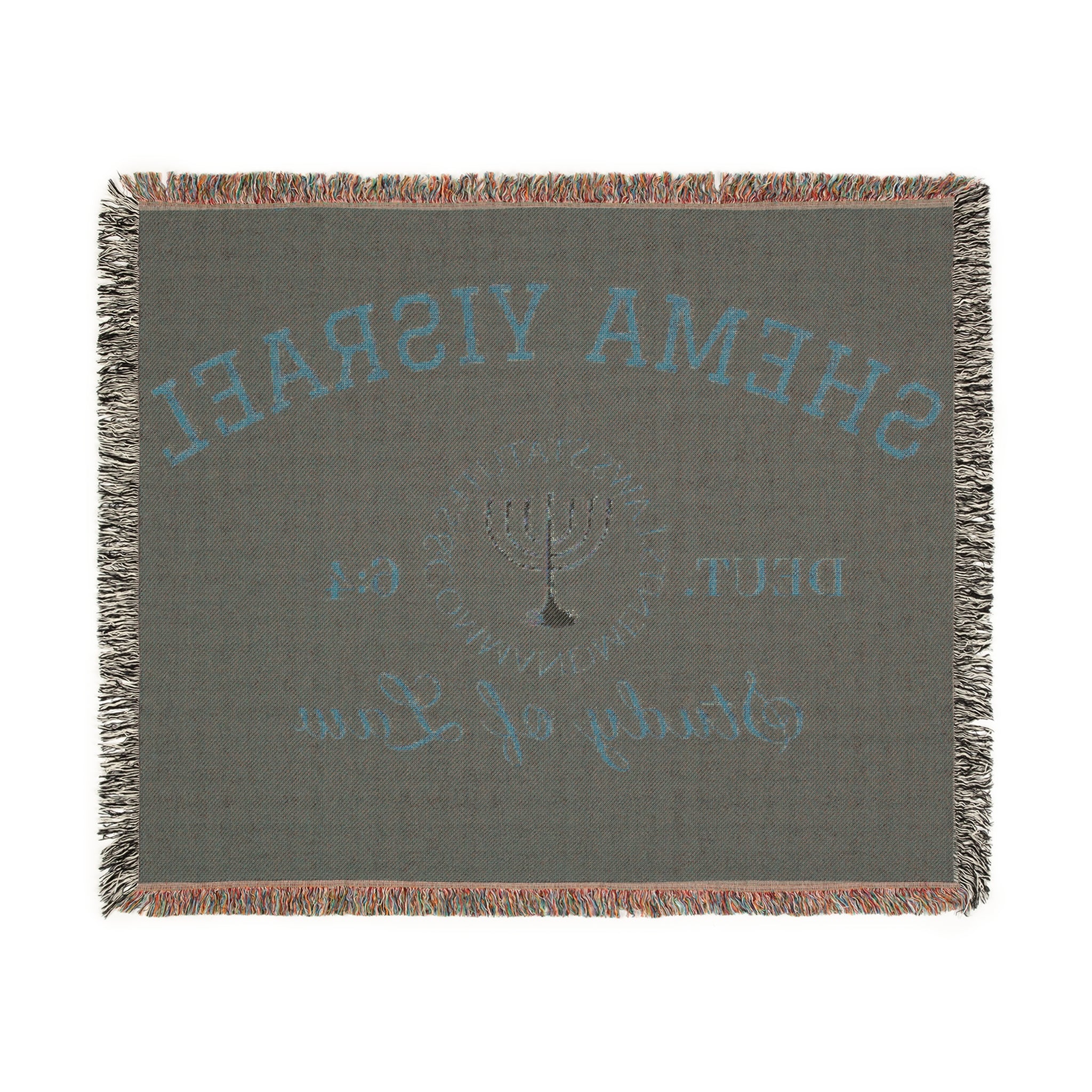 Red “SHEMA YISRAEL university” Woven Blanket