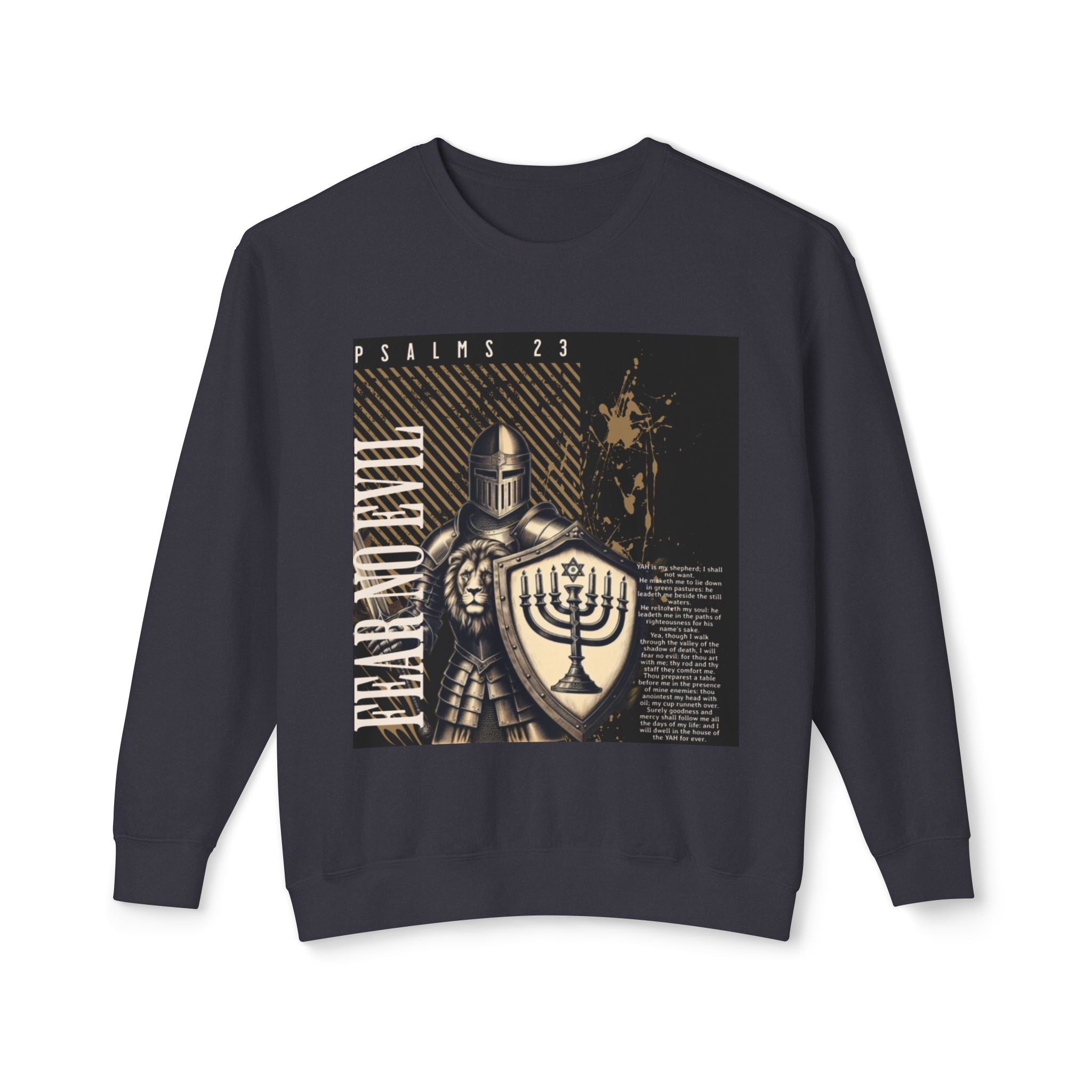 “Fear no evil” Unisex Lightweight Crewneck Sweatshirt