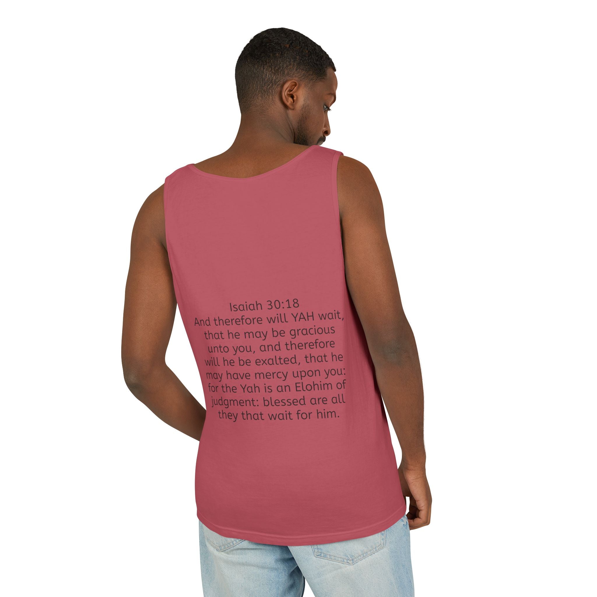 “YAH’s plans” Unisex Garment-Dyed Tank Top