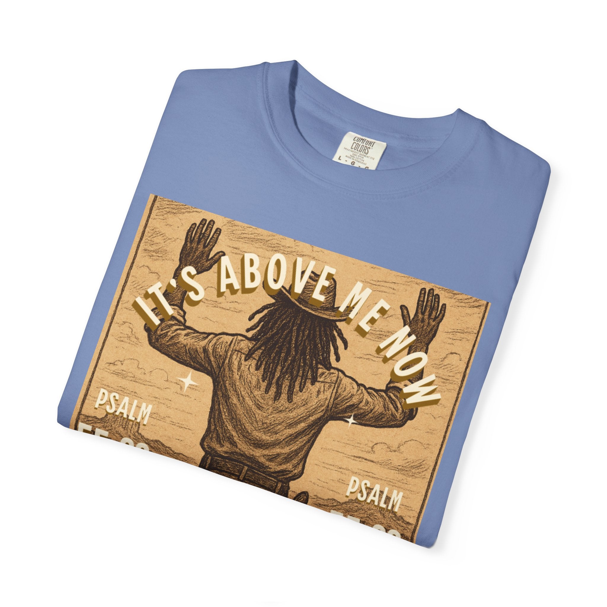 “Cast thy burdens” Unisex Garment-Dyed T-shirt