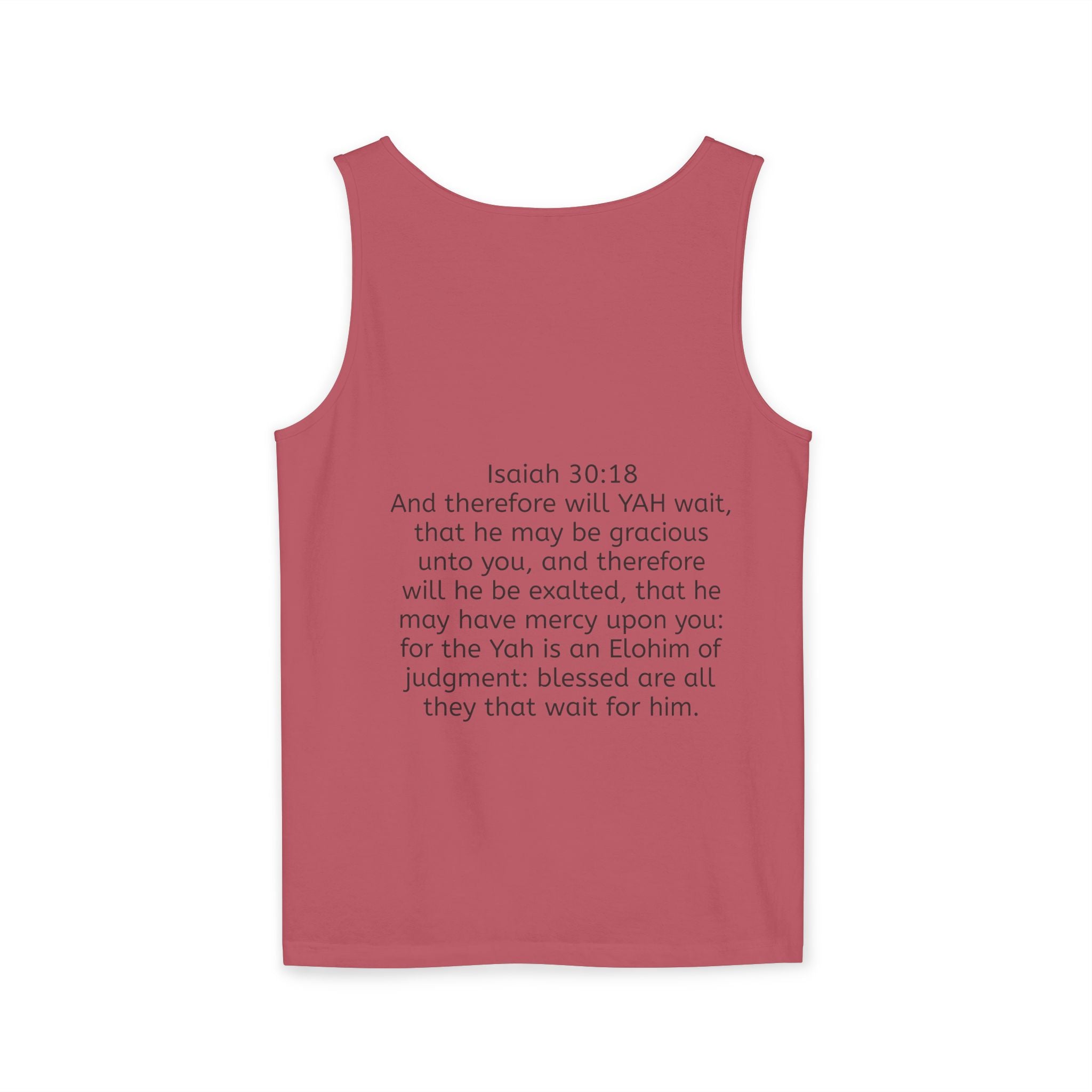 “YAH’s plans” Unisex Garment-Dyed Tank Top