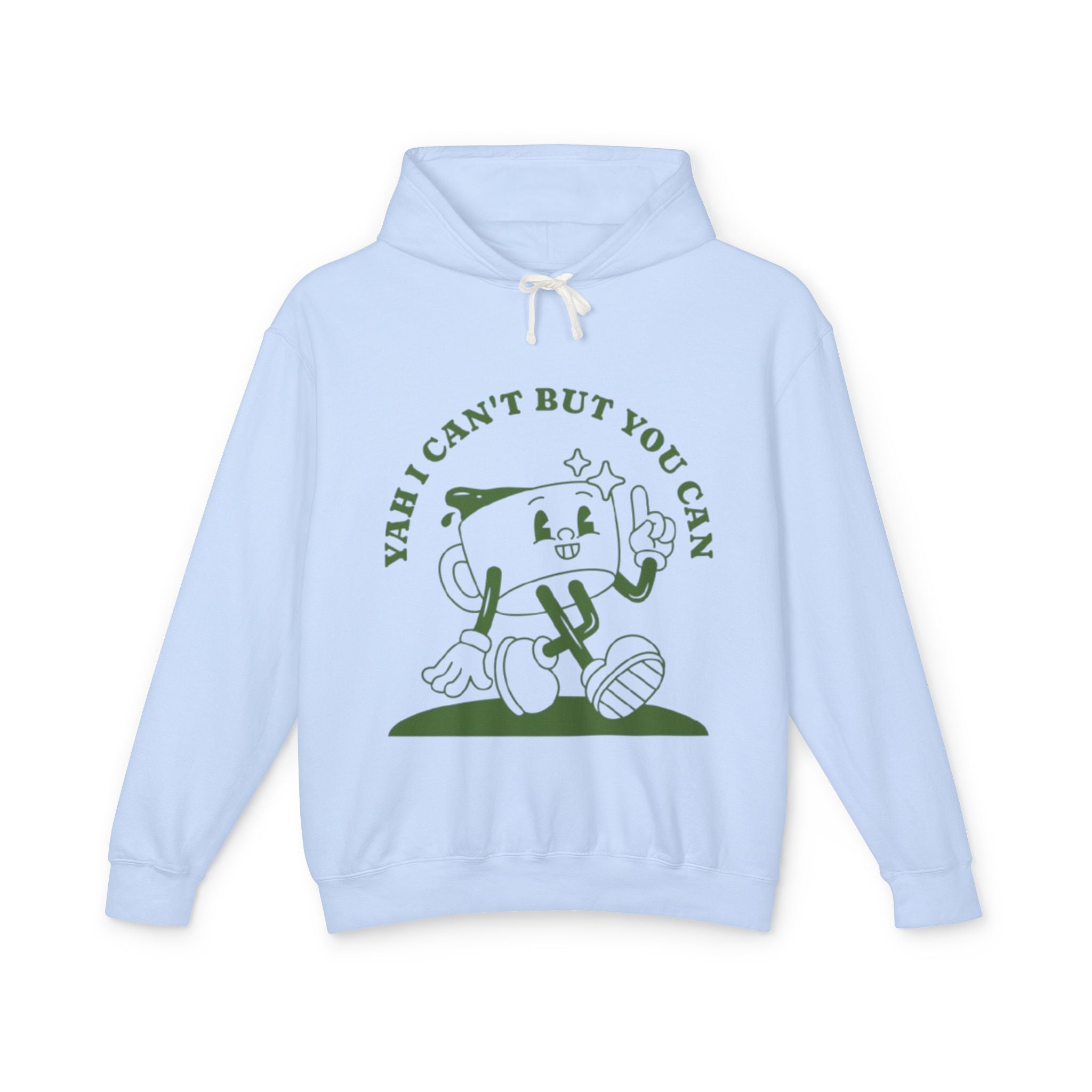 “Yah can” Unisex Lightweight Hooded Sweatshirt