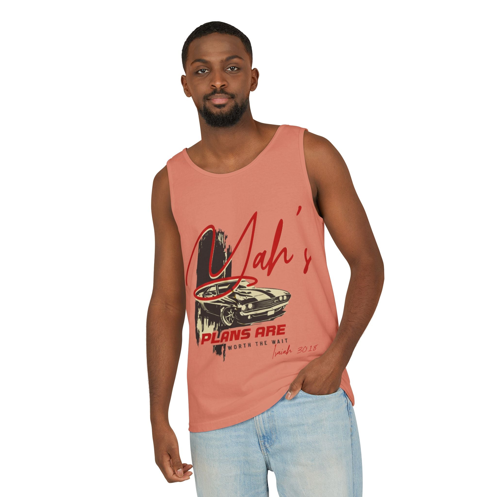 “YAH’s plans” Unisex Garment-Dyed Tank Top