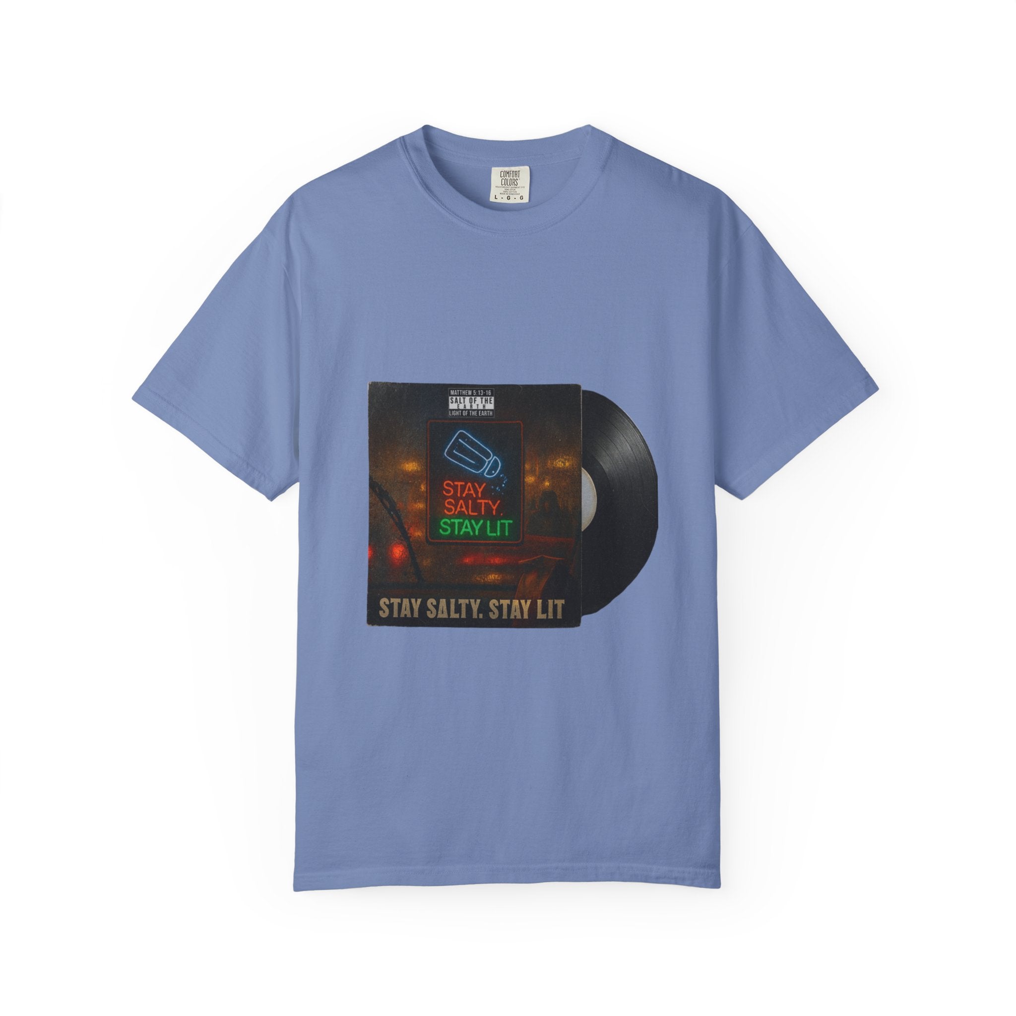 “Salty and lit” Unisex Garment-Dyed T-shirt