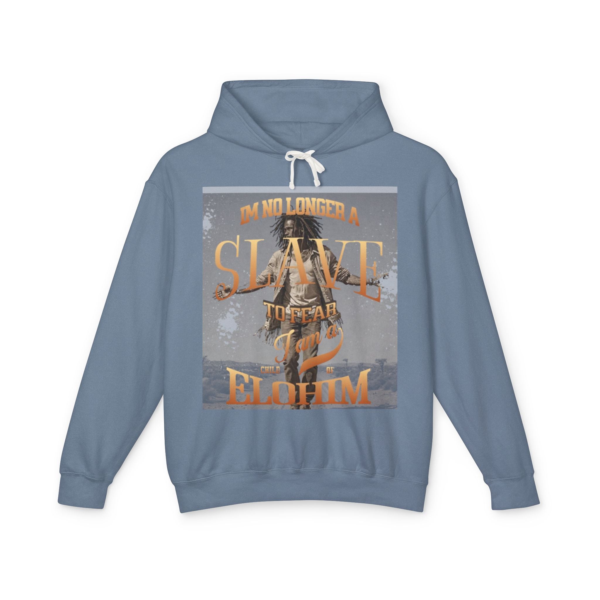 “No longer a slave” Unisex Lightweight Hooded Sweatshirt