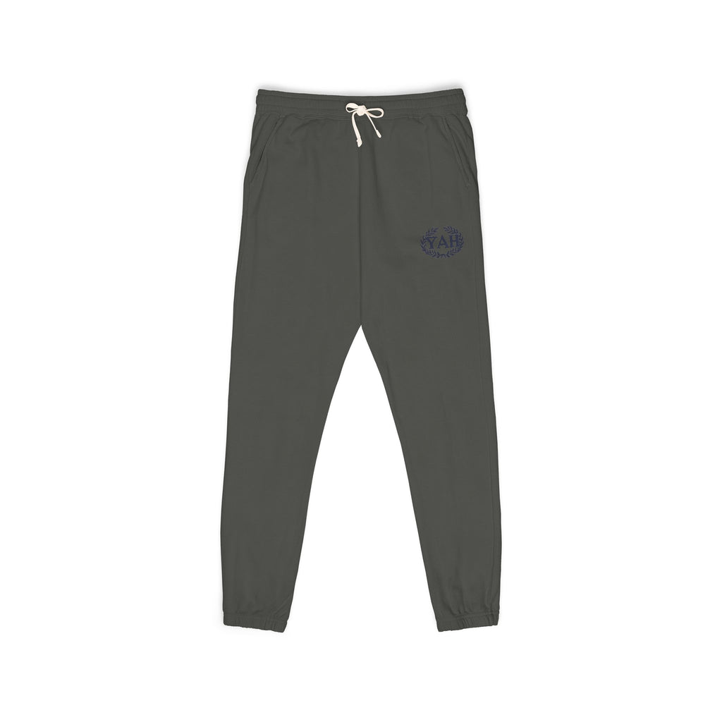 “YAH” Garment-Dyed Fleece Sweatpants