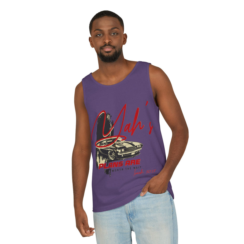“YAH’s plans” Unisex Garment-Dyed Tank Top