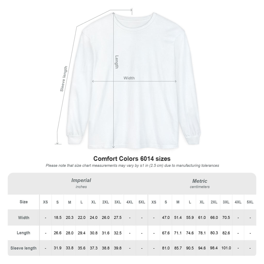 “FISHER OF MEN” Garment-dyed Long Sleeve T-Shirt
